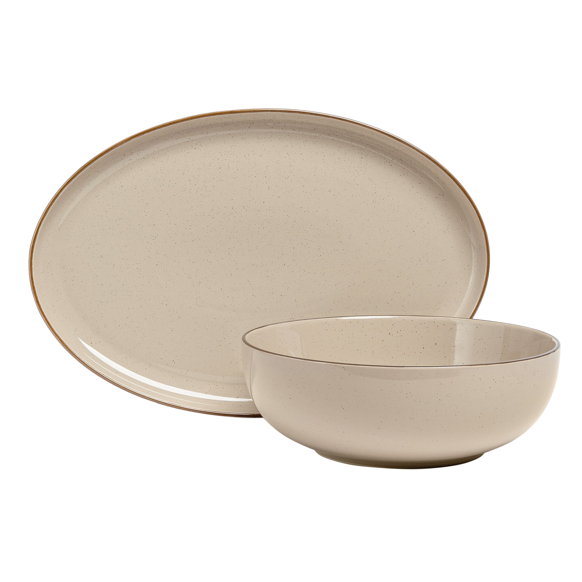 over&back Options Stoneware Serving Set, 2-piece