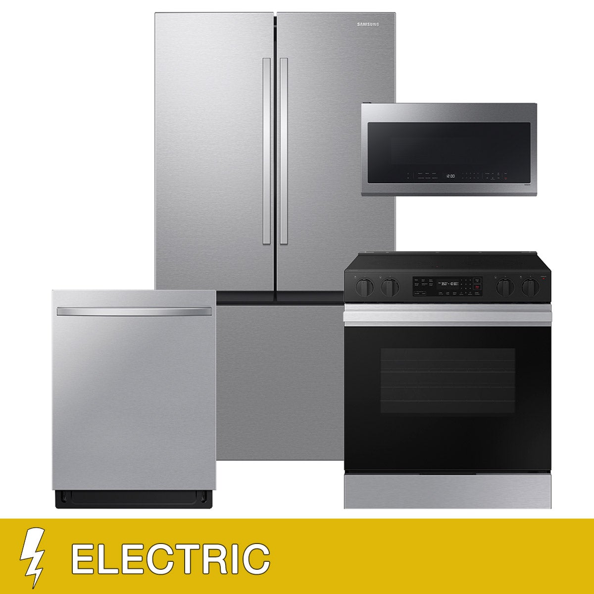 Samsung 4-Piece ELECTRIC Kitchen Package with Full Depth Samsung 4-Piece ELECTRIC Kitchen Package with Full Depth