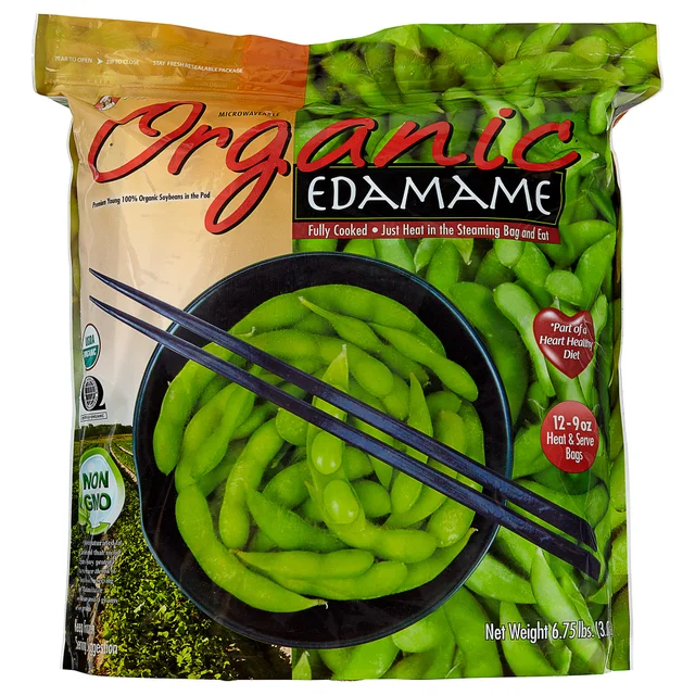 Globalinx Foods Organic Edamame, 9 oz, 12-count