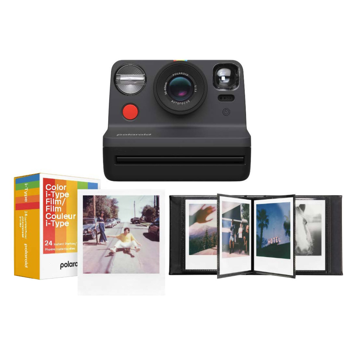 Polaroid Now Generation 2 Instant Camera with Film and Photo Album Bundle