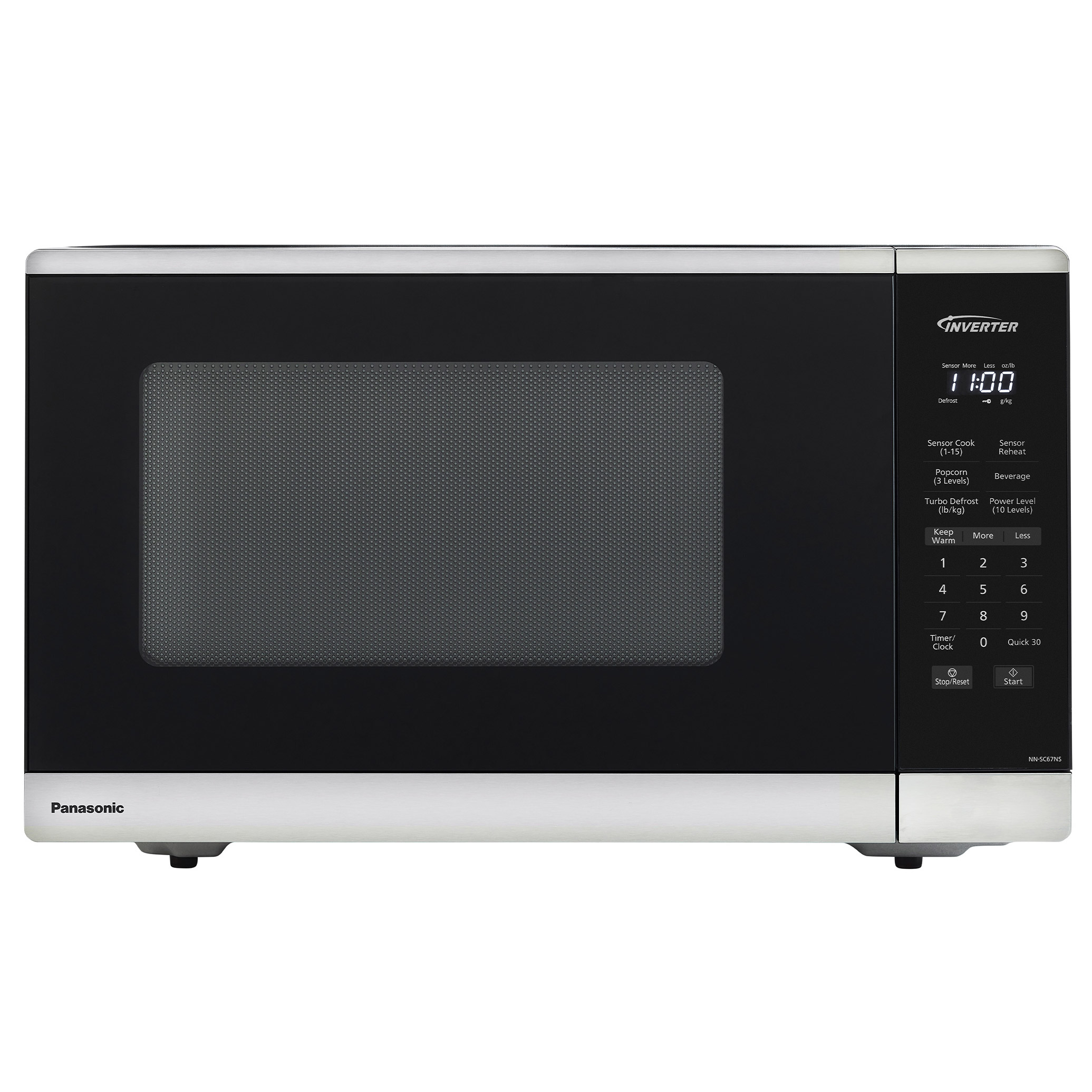 Panasonic 1.3 cu.ft. Countertop Microwave Oven in Stainless Steel