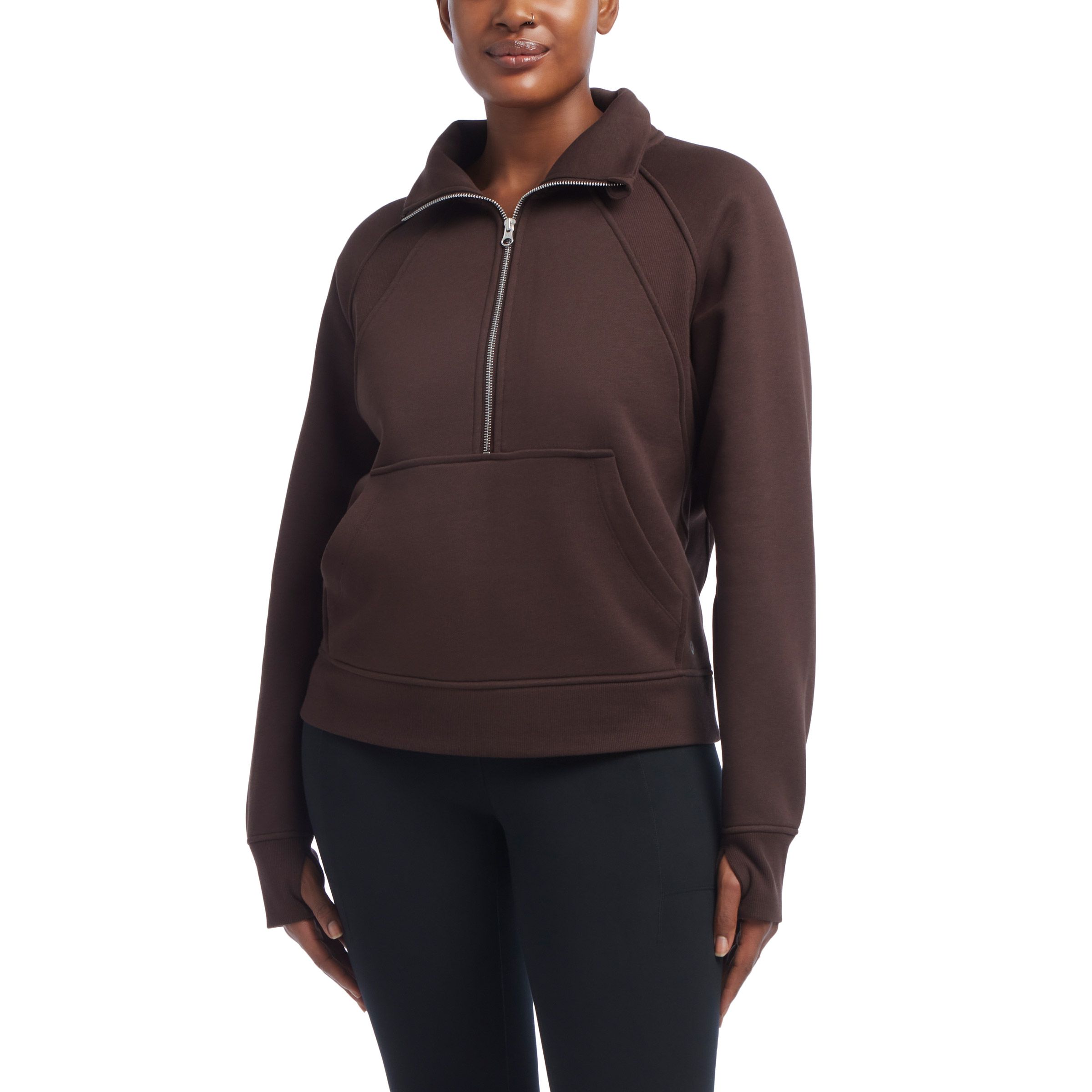 Danskin Women’s Half Zip Funnel Neck  