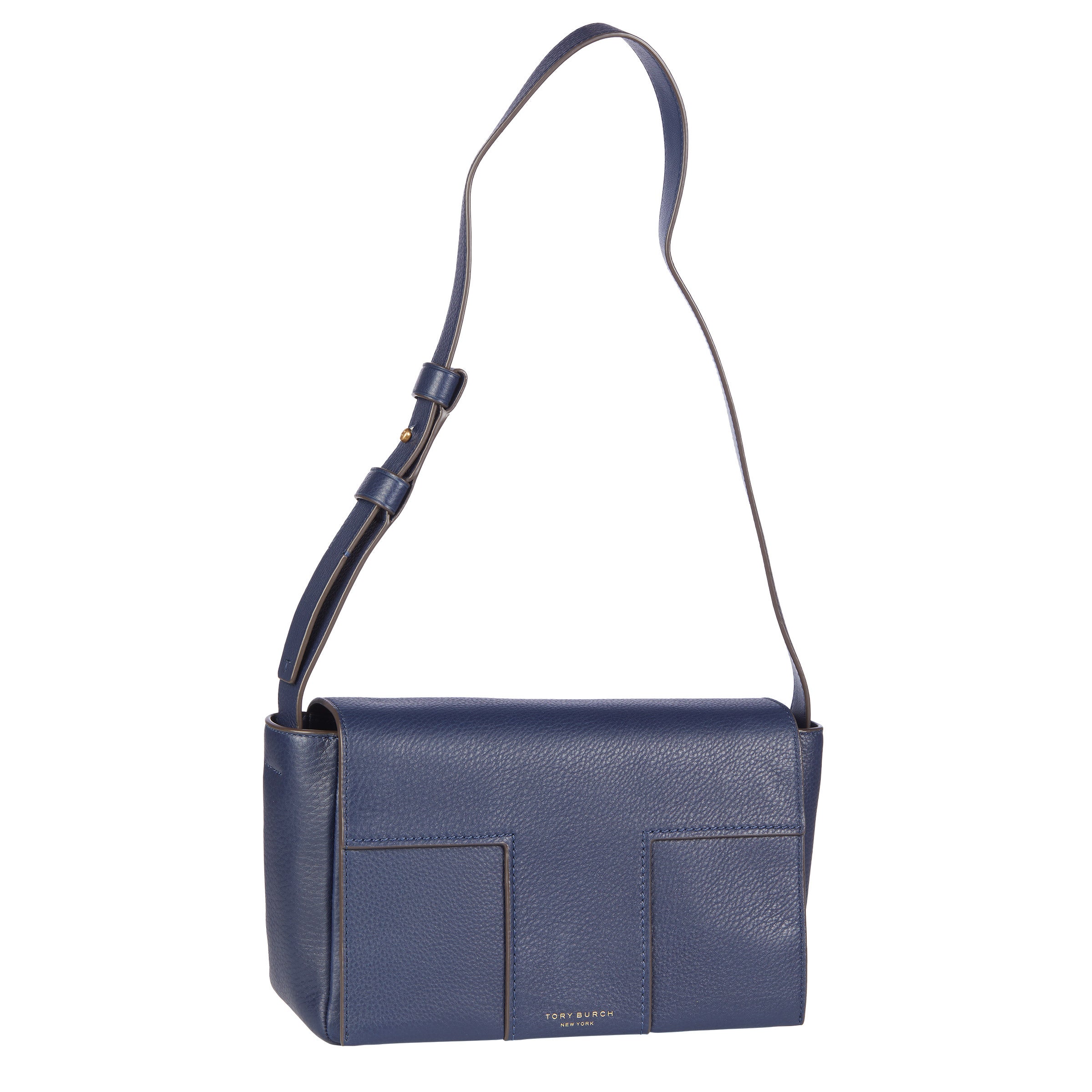 Tory Burch Block T Satchel, Royal Navy | Costco