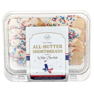 BAKERY STREET TEXAS SHAPED SHORTBREAD 8 CT