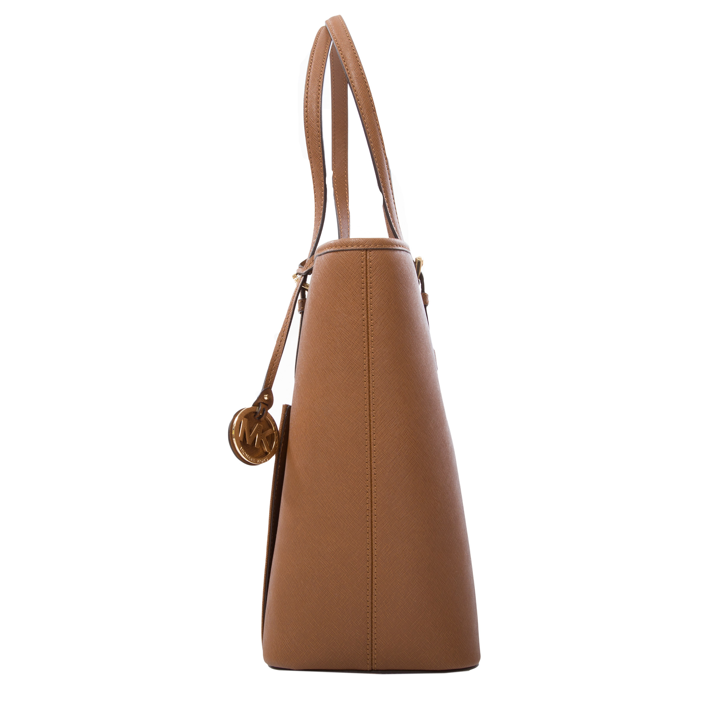 Michael Kors Jet Set Snap Pocket Tote, Tan | Costco