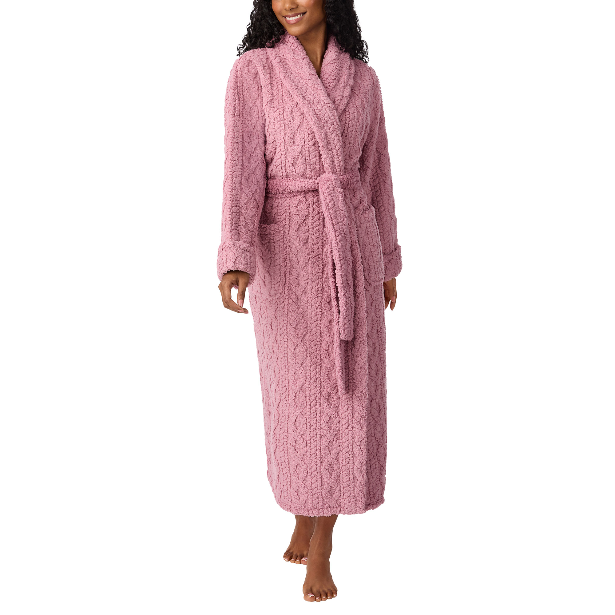 Room Service Women's Cable Jacquard Robe