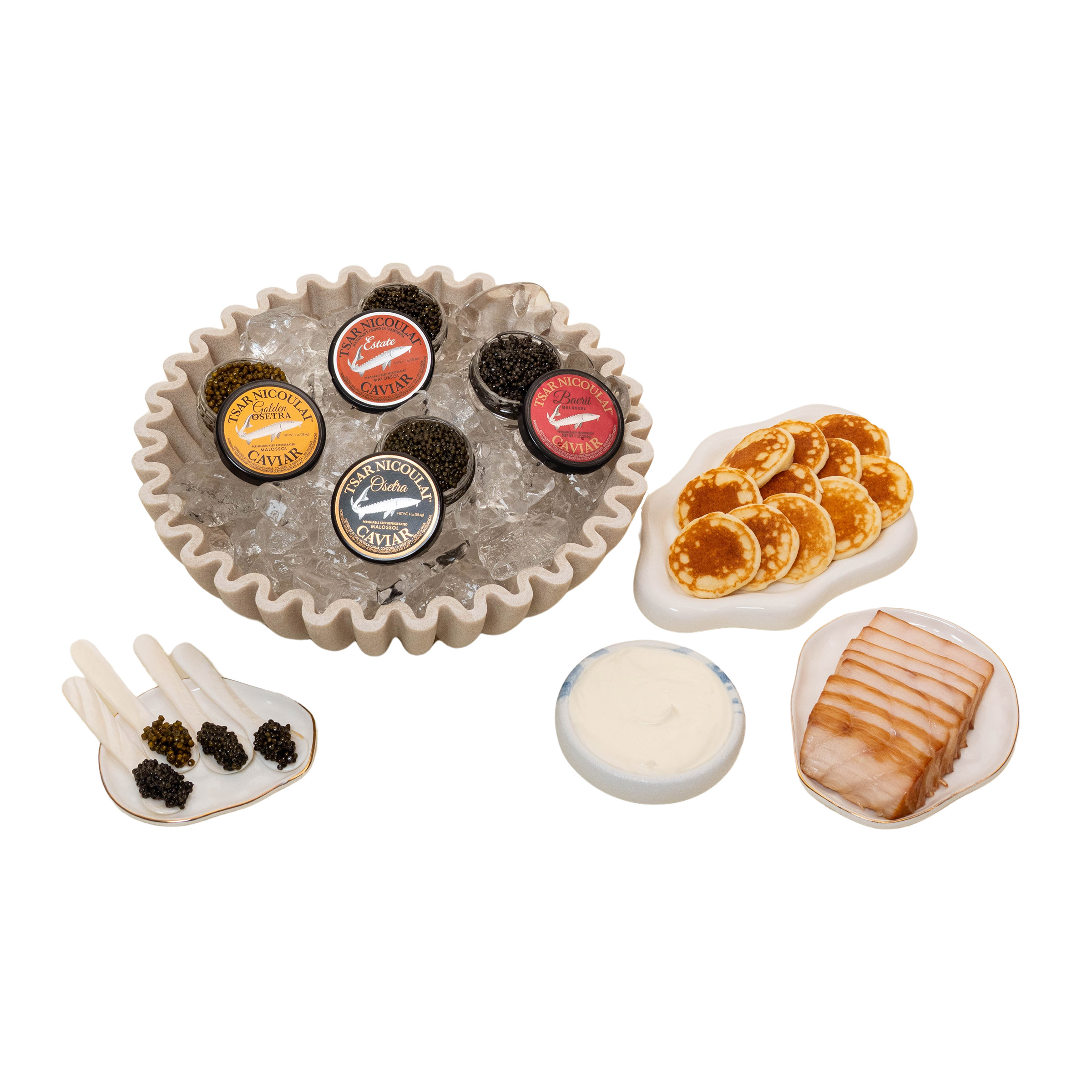 Tsar Nicoulai Caviar Tasting Flight Gift Set