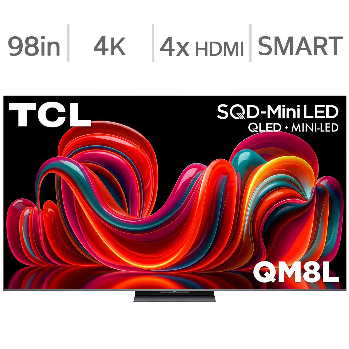 TCL 98" Class - QM8L Series - 4K UHD SQD-Mini LED TV
