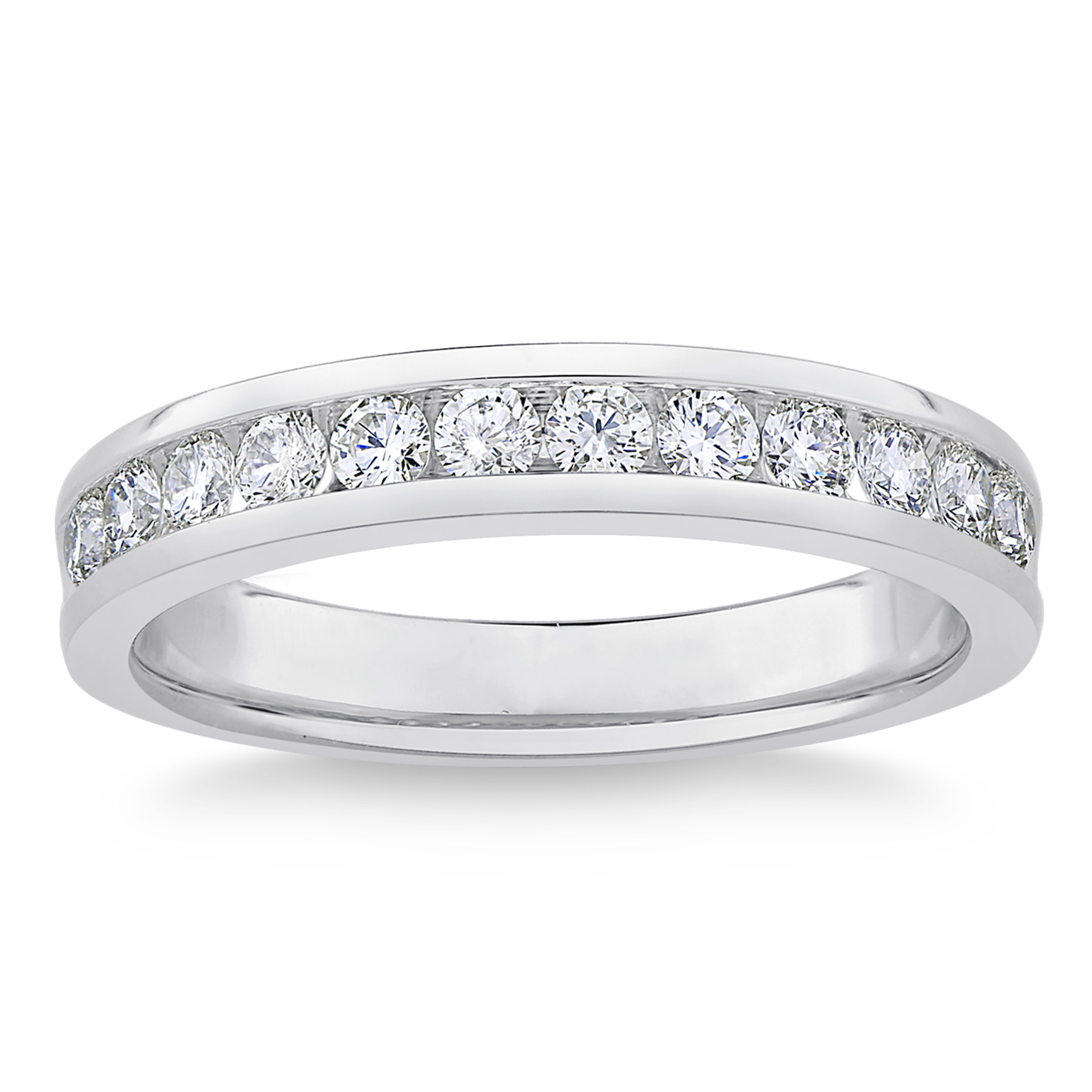 Alliance à diamants ronds taille brillant (0,50 ct)