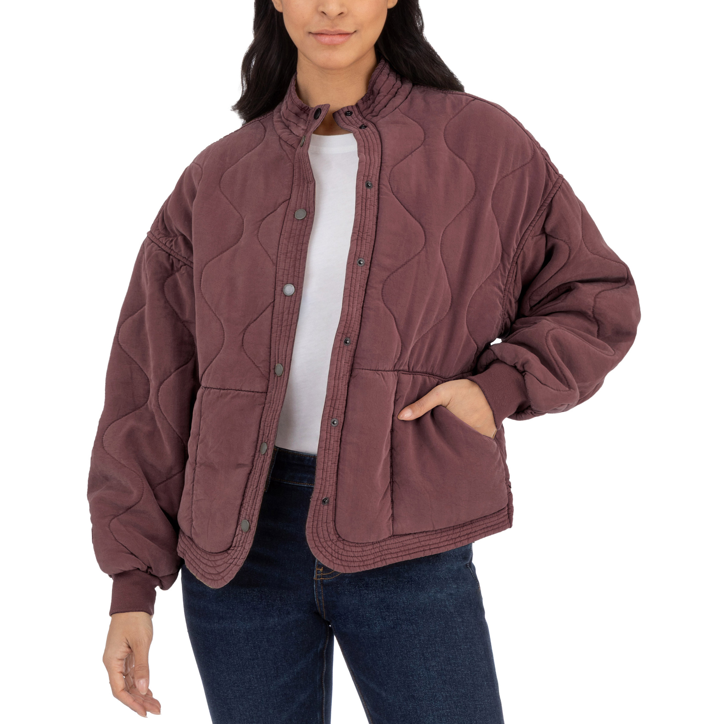 BlankNYC Women's Quilted Snap Jacket | Costco
