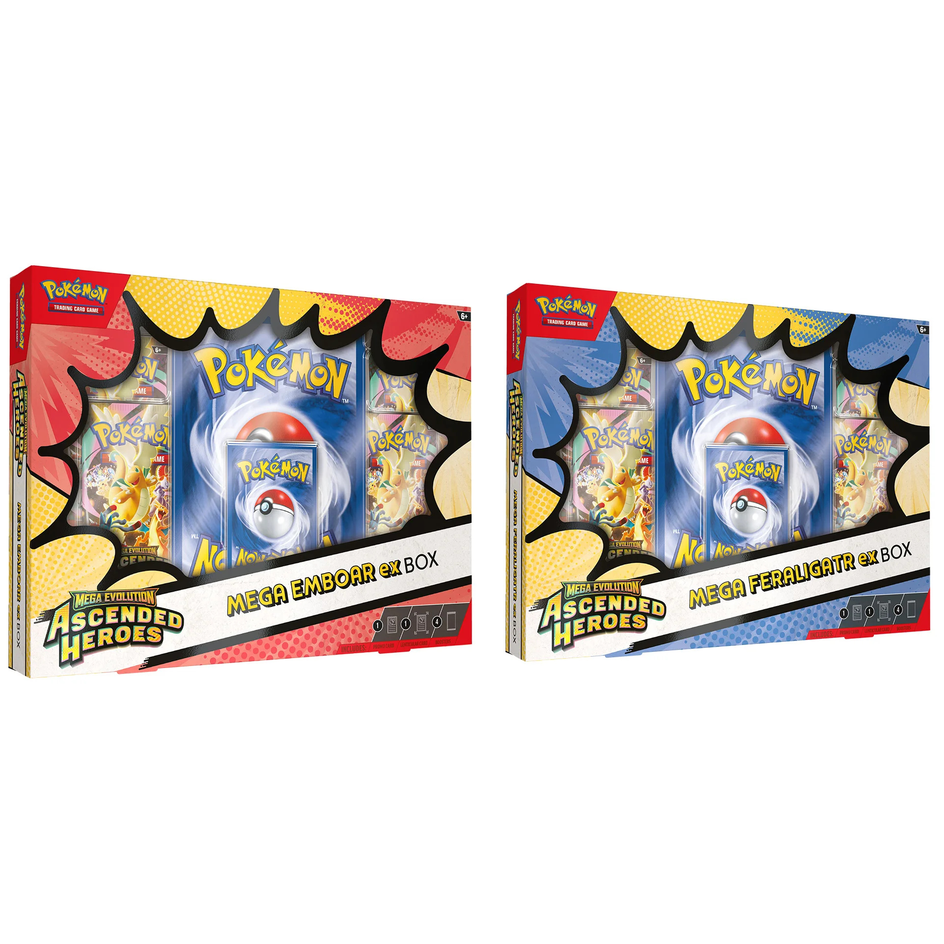 Pokémon 2 Pack ex Boxes (Mega Emboar ex & Mega Feraligatr ex) | Costco