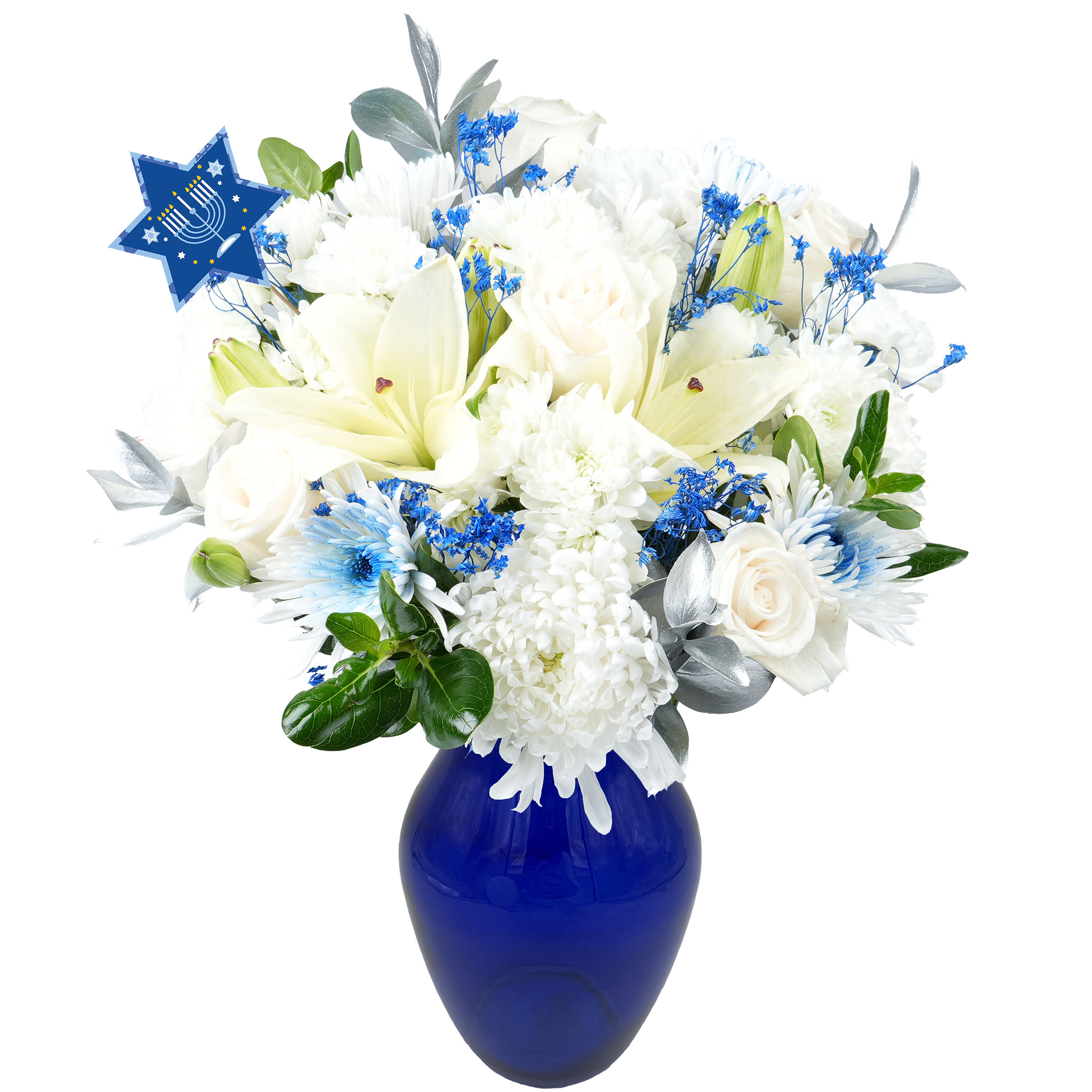 Winterlight Wishes Bouquet with Vase
