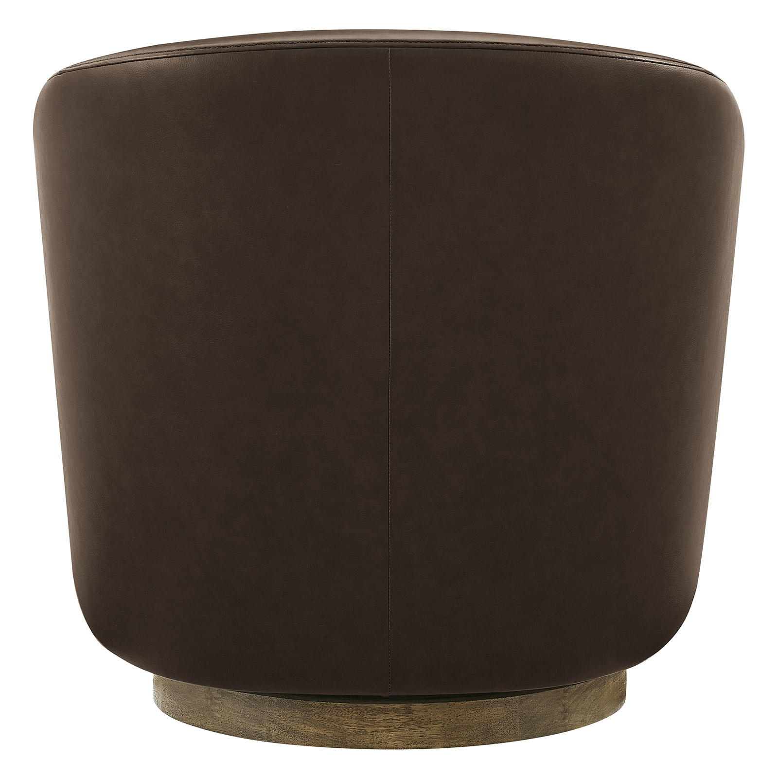 Henredon Murphy Leather Swivel Chair, Dark Brown | Costco