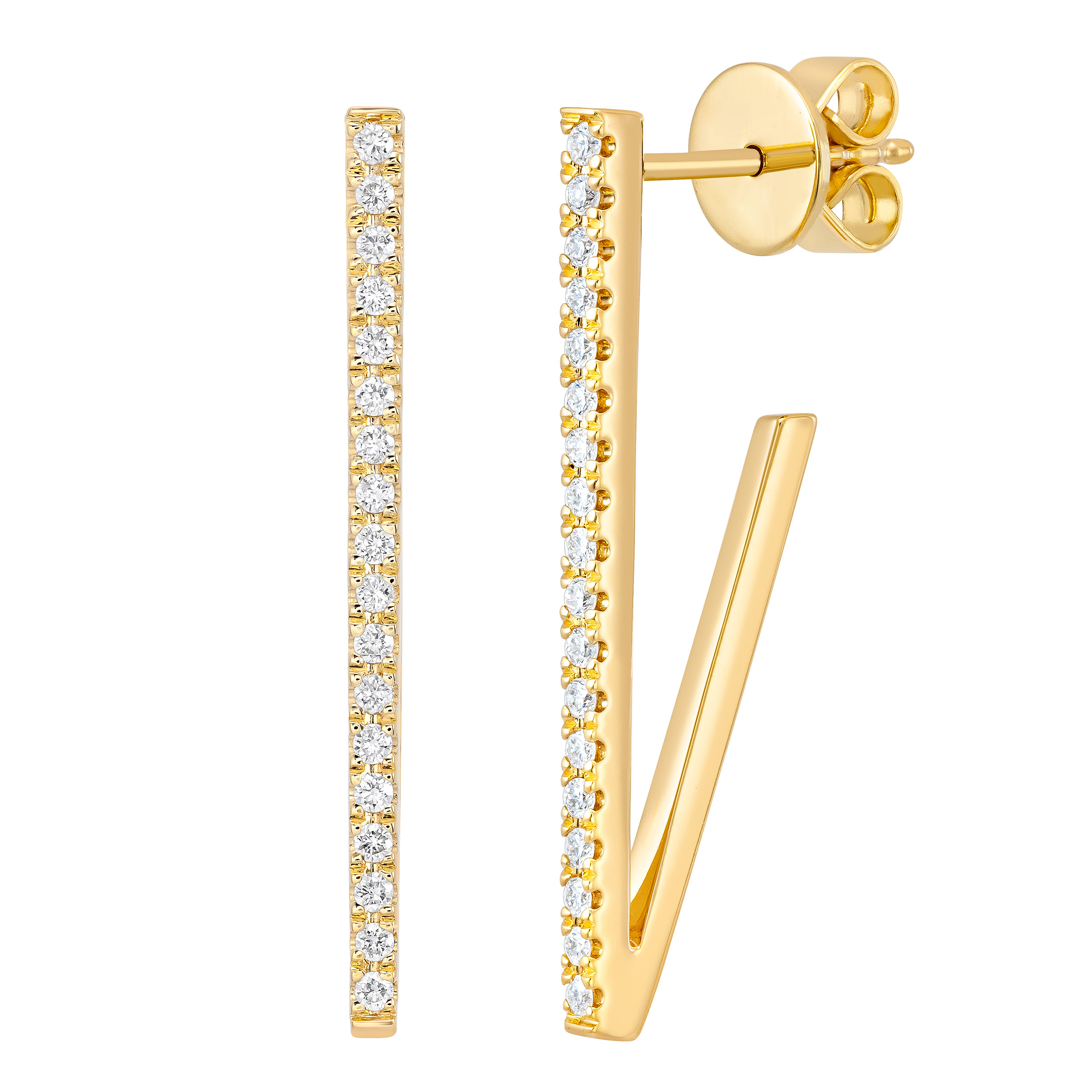 Round Brilliant Diamond Earrings (0.20 ctw)