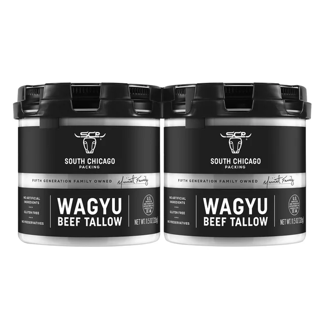 SOUTH CHICAGO WAYGU BEEF TALLOW 2X11.5 OZ JARS
