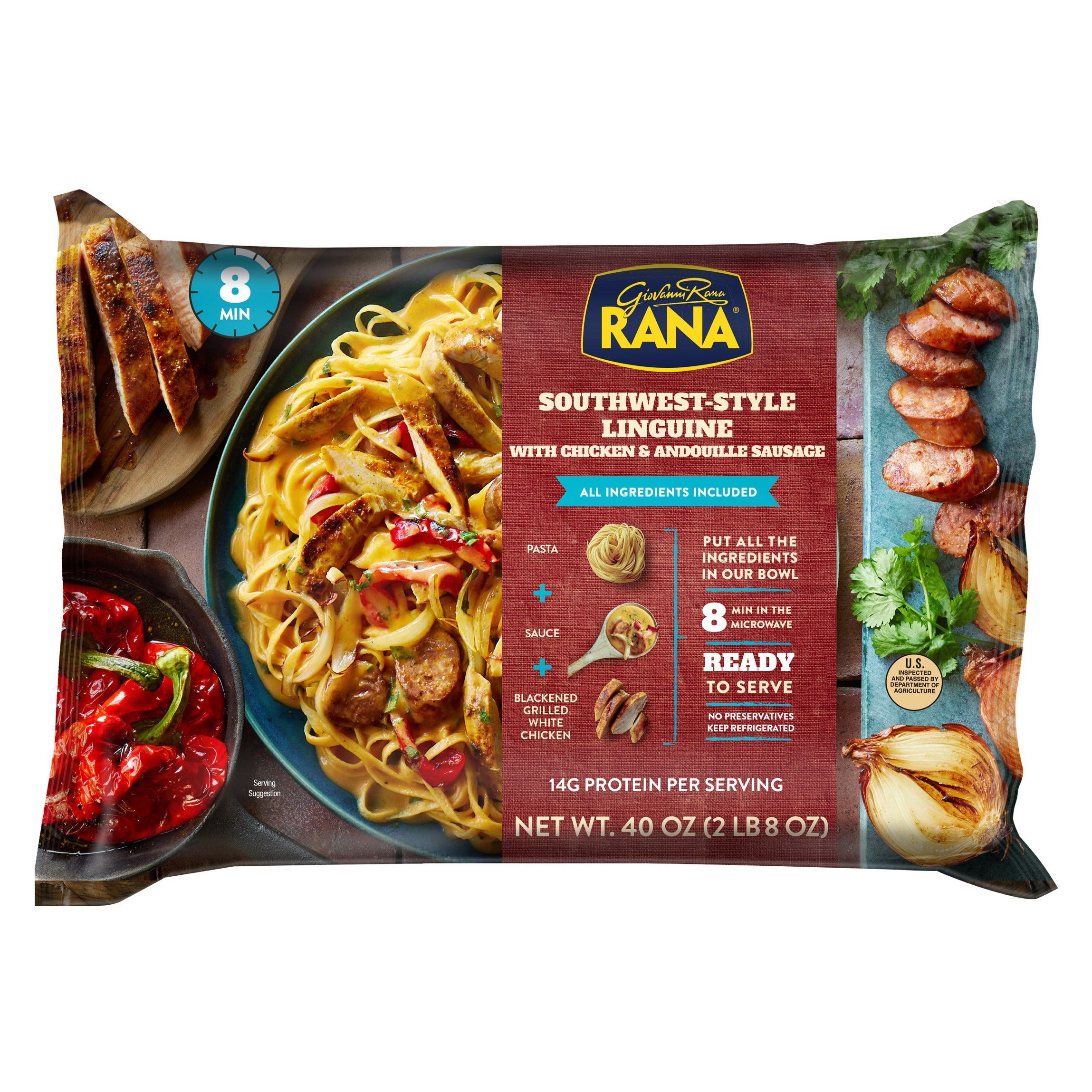 Rana Southwest Style Linguine with Chicken and Andouille Sausage