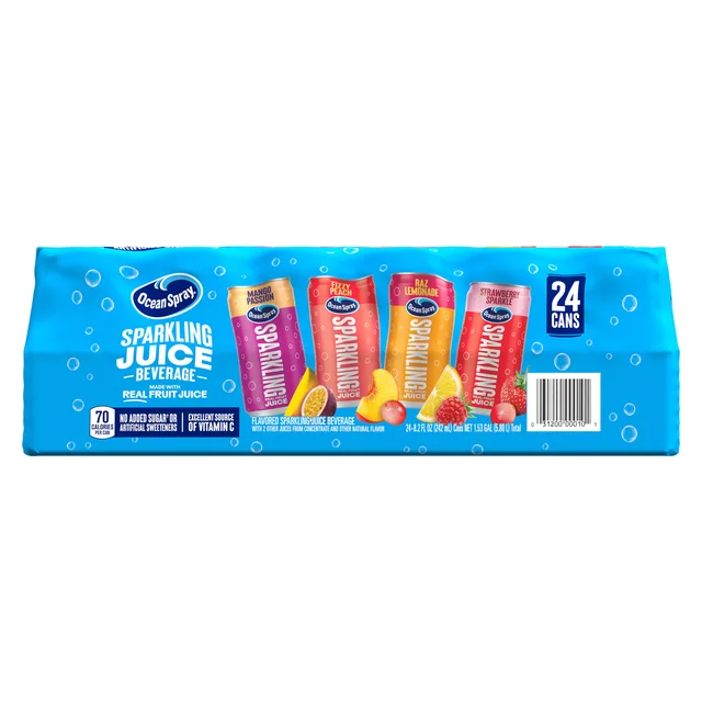 OCEAN SPRAY SPARKLING JUICE 24/8.2 OZ