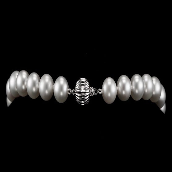 South Sea Cultured 11-13.9mm Pearl Strand With 18kt White Gold