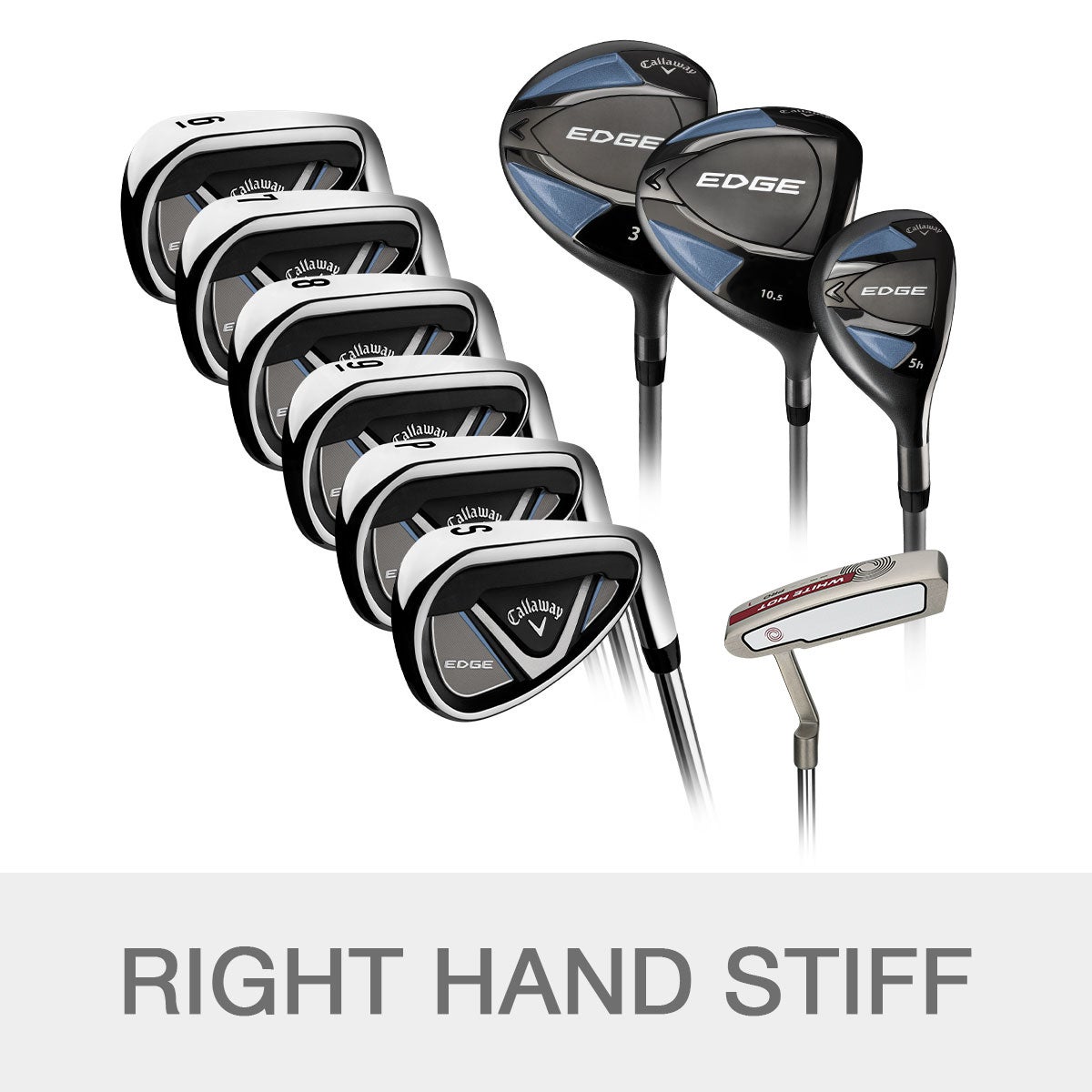 Callaway Edge Stiff Flex 10-piece Golf Club Set, Right Handed | Costco