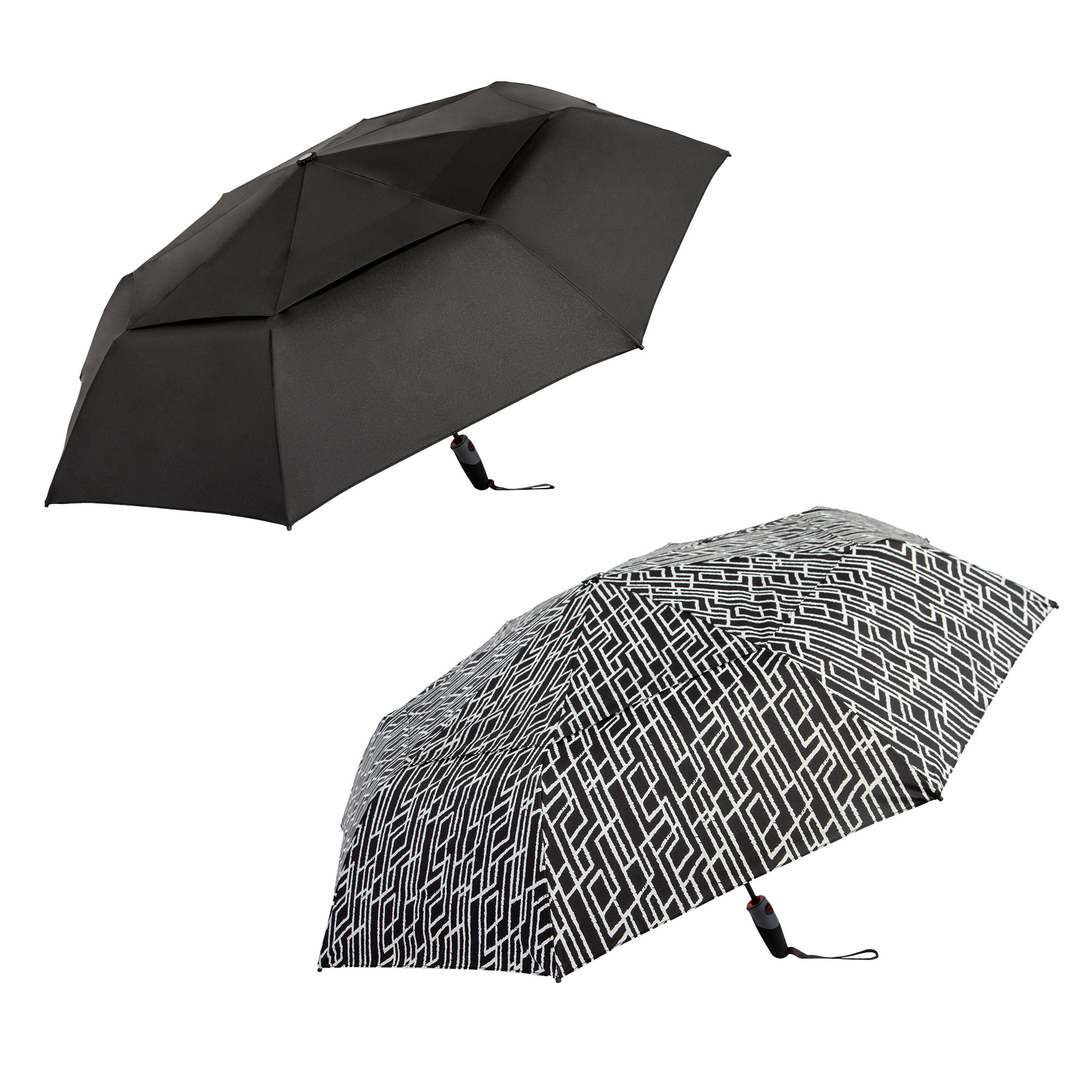Shed Rain Windpro 117 cm (46 in.) Vented Automatic Compact Umbrella, 2-pack