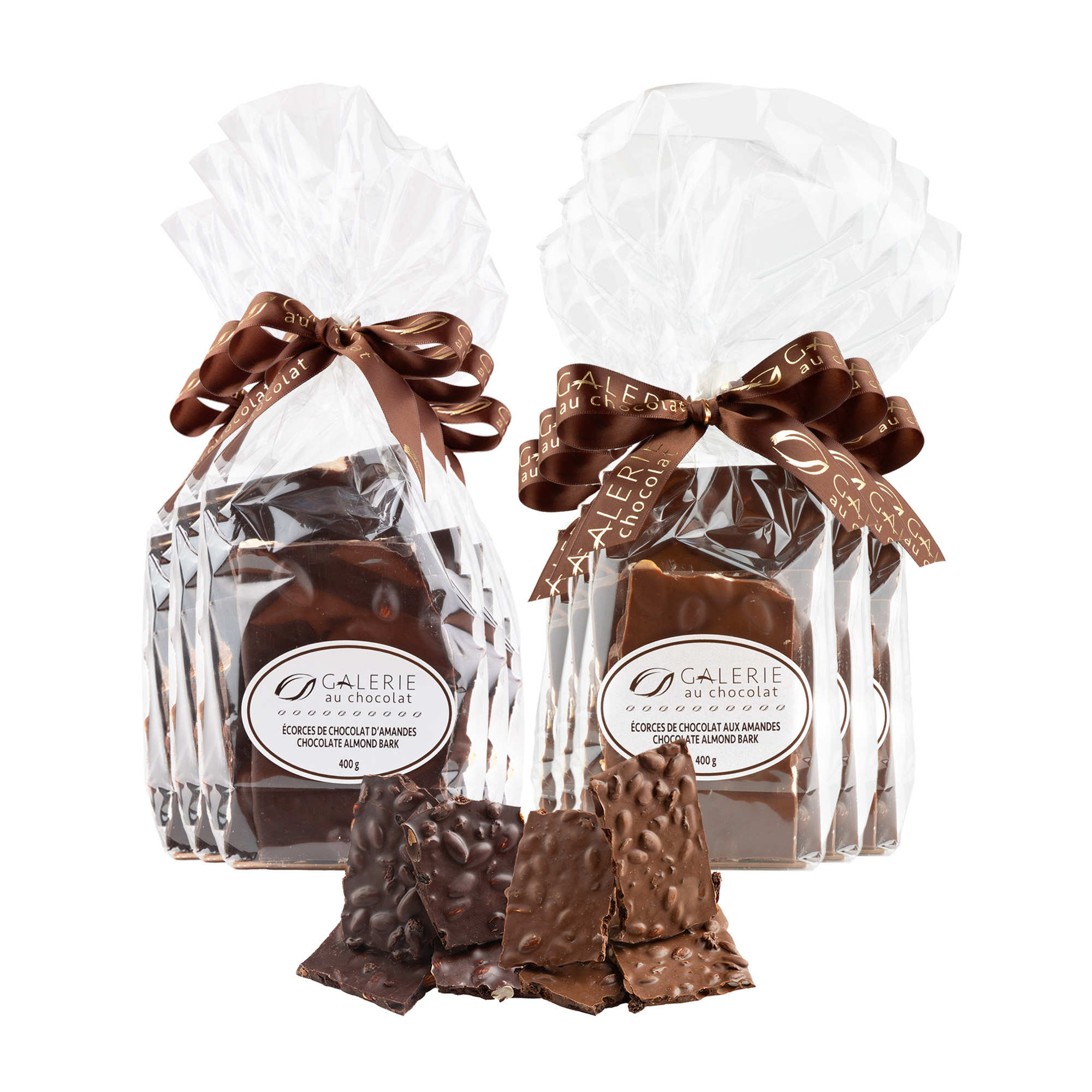 Galerie au Chocolat, Chocolate Almond Bark, 10 × 400 g