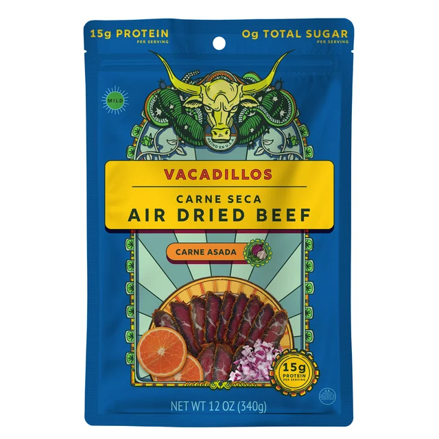 VACADILLOS CARNE ASADA CARNE SECA AIR DRIED BEEF 12OZ