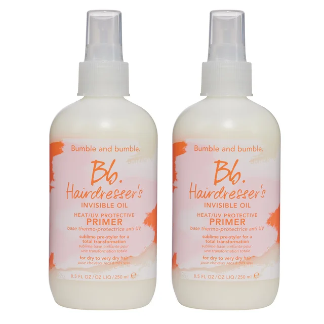 Bumble and bumble Hairdressers Invisible Oil Heat/UV Protective Primer, 8.5 fl oz, 2-pack