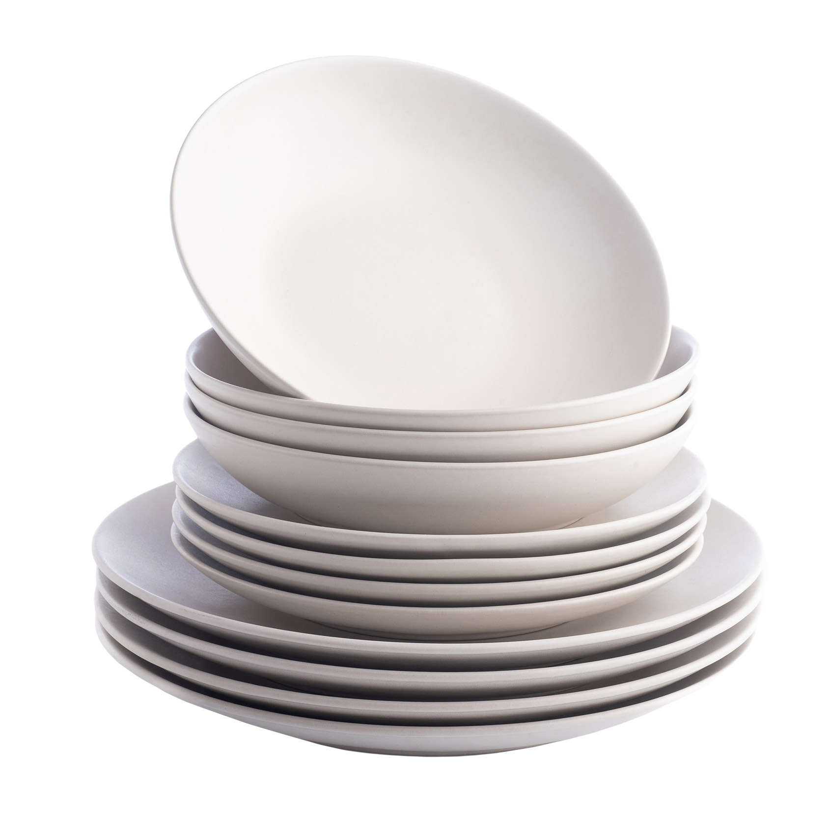 Stone Lain Semplice Stoneware Dinnerware Set, 12-pieces