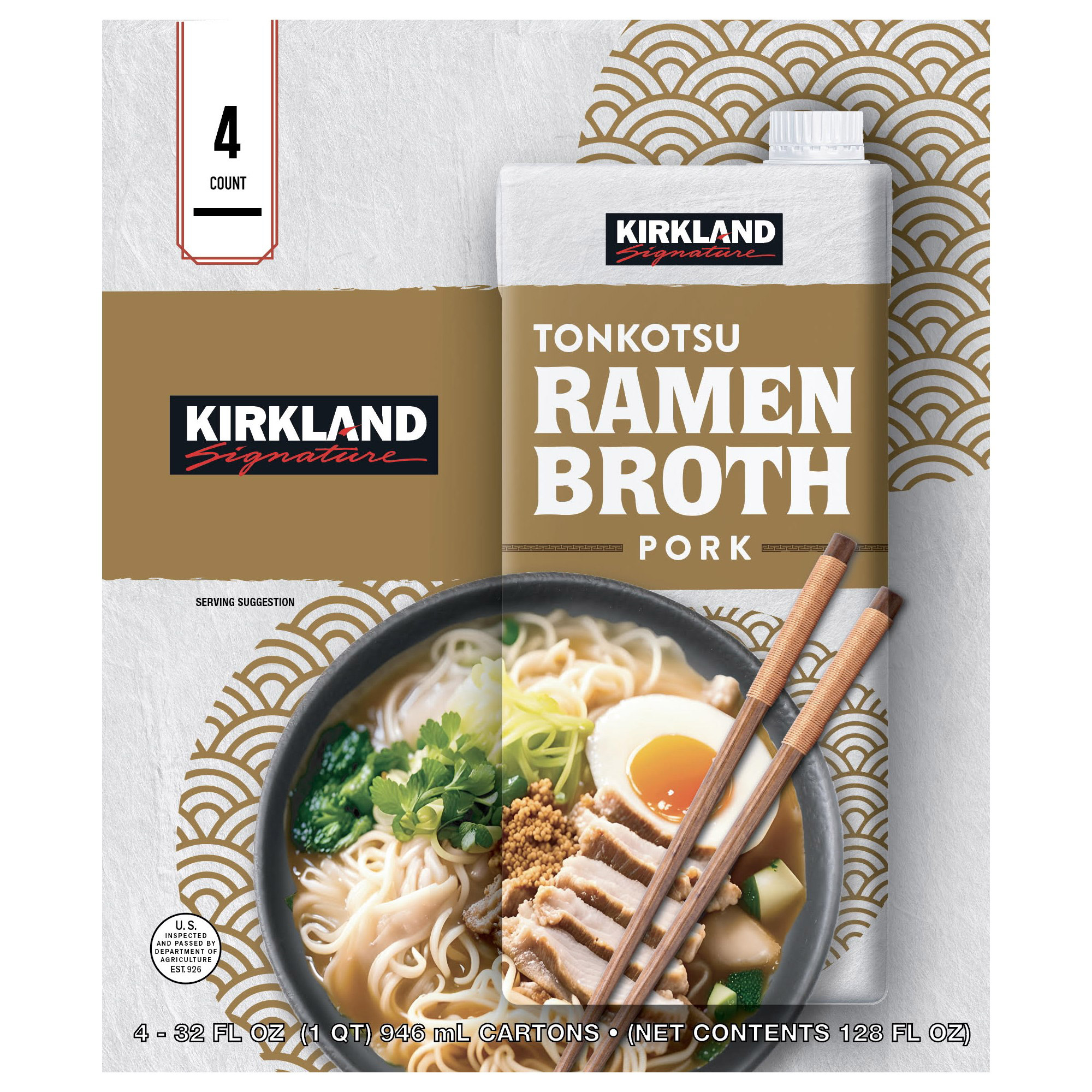 Kirkland Signature Tonkotsu Pork Ramen Broth, 32 fl oz, 4-count | Costco