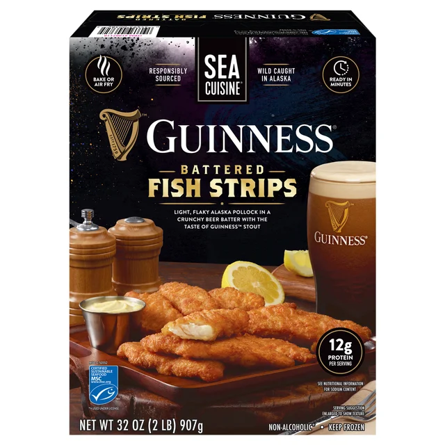SEA CUISINE GUINNESS BATTERED FISH STRIPS 2 LB