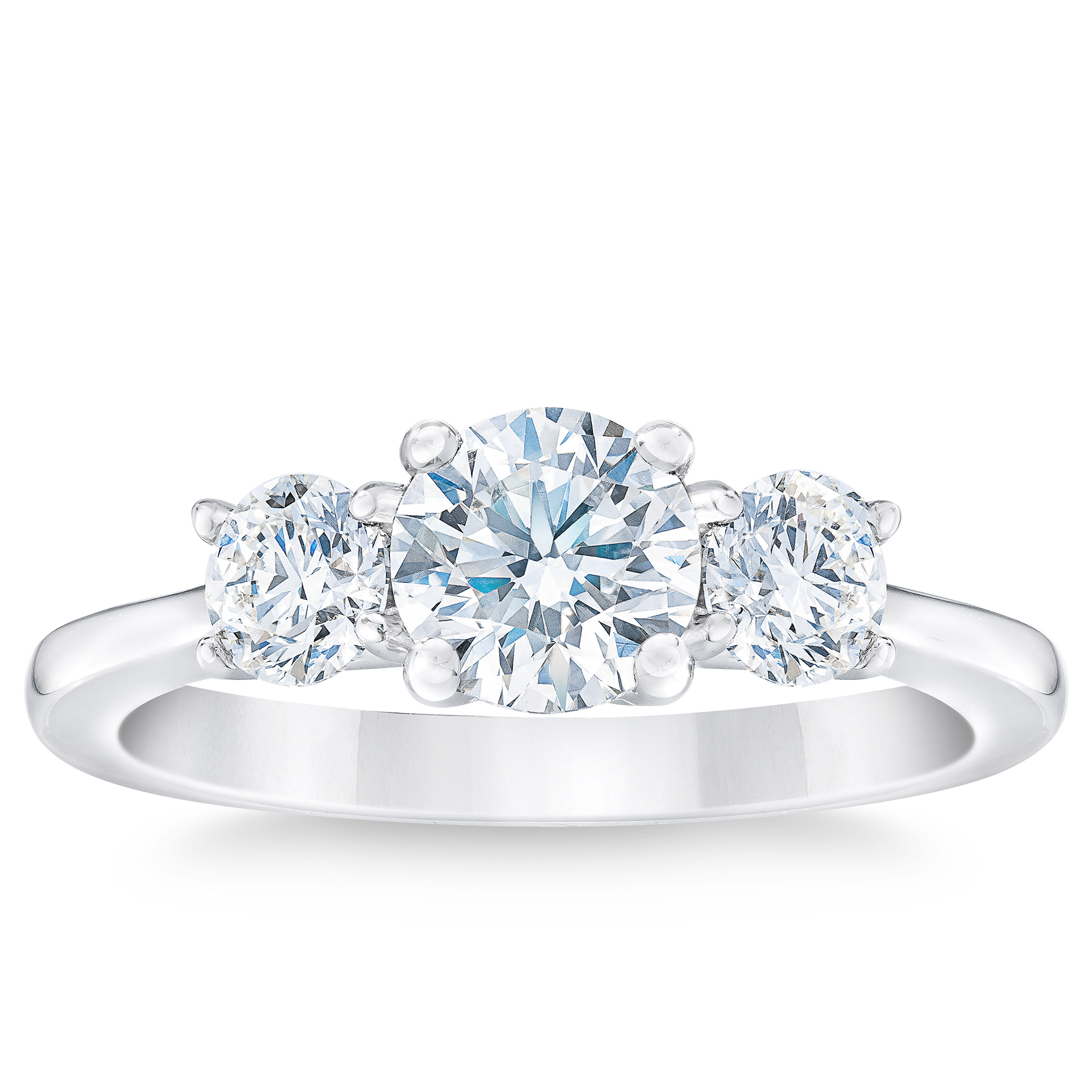 Three Stone Round Brilliant Diamond Ring (1.50 ctw)