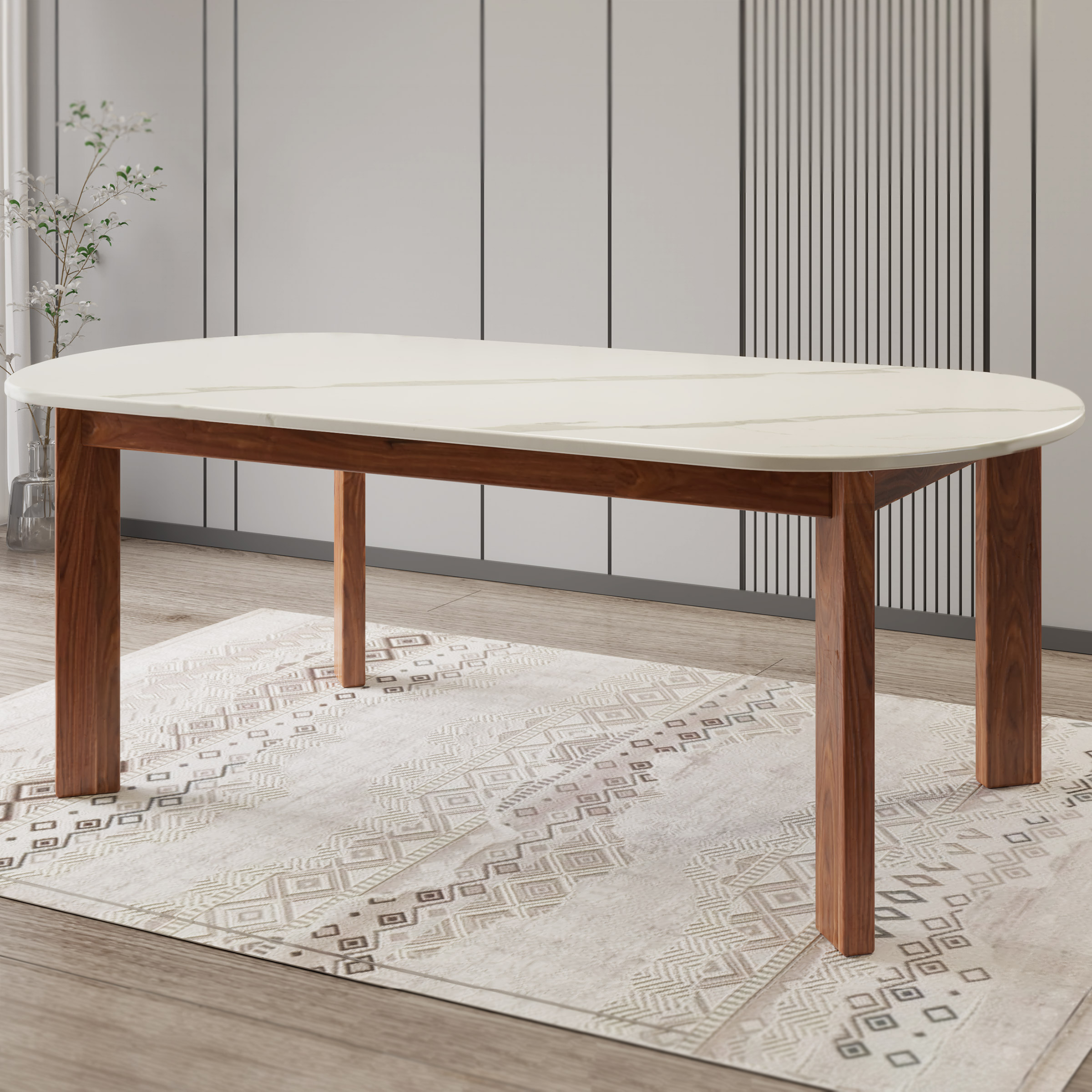 Winston Solid Quartz Dining Table, 183 cm (72 in.)