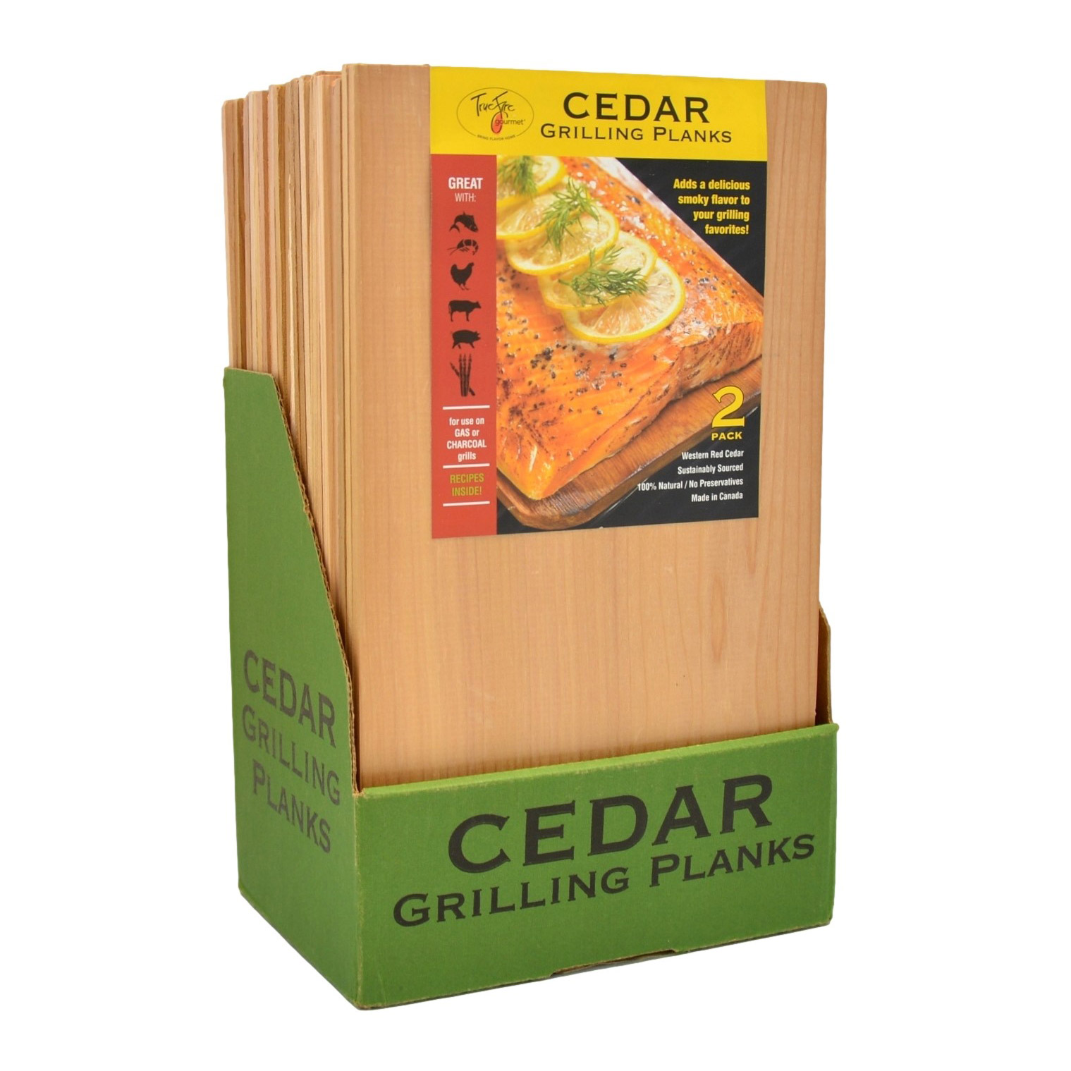 TrueFire Cedar Grilling Planks 7.25in. x 12in. 24-pk