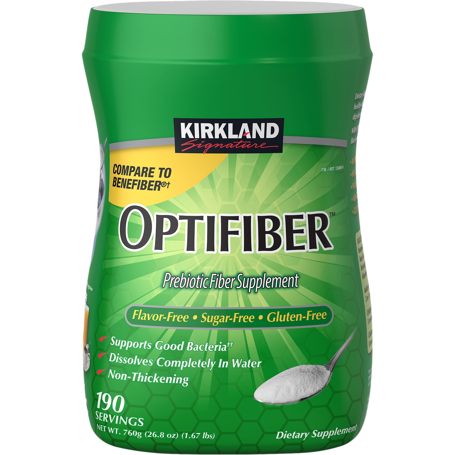 【Costco】オプティファイバー4個 Kirkland Signature Optifiber Prebiotic Fiber Supplement, 26.8 oz