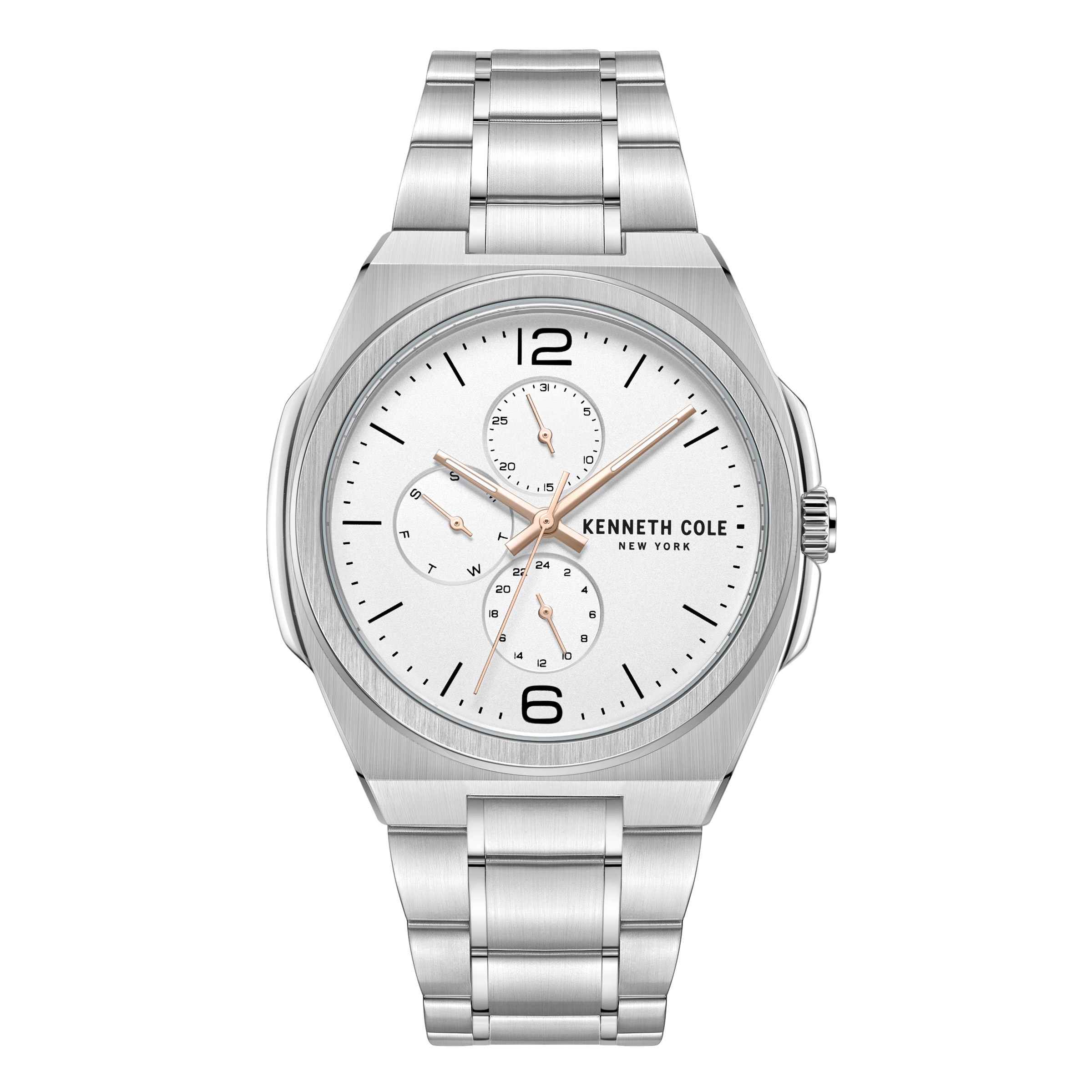 Kenneth Cole New York Silver-White Dial Men's Watch