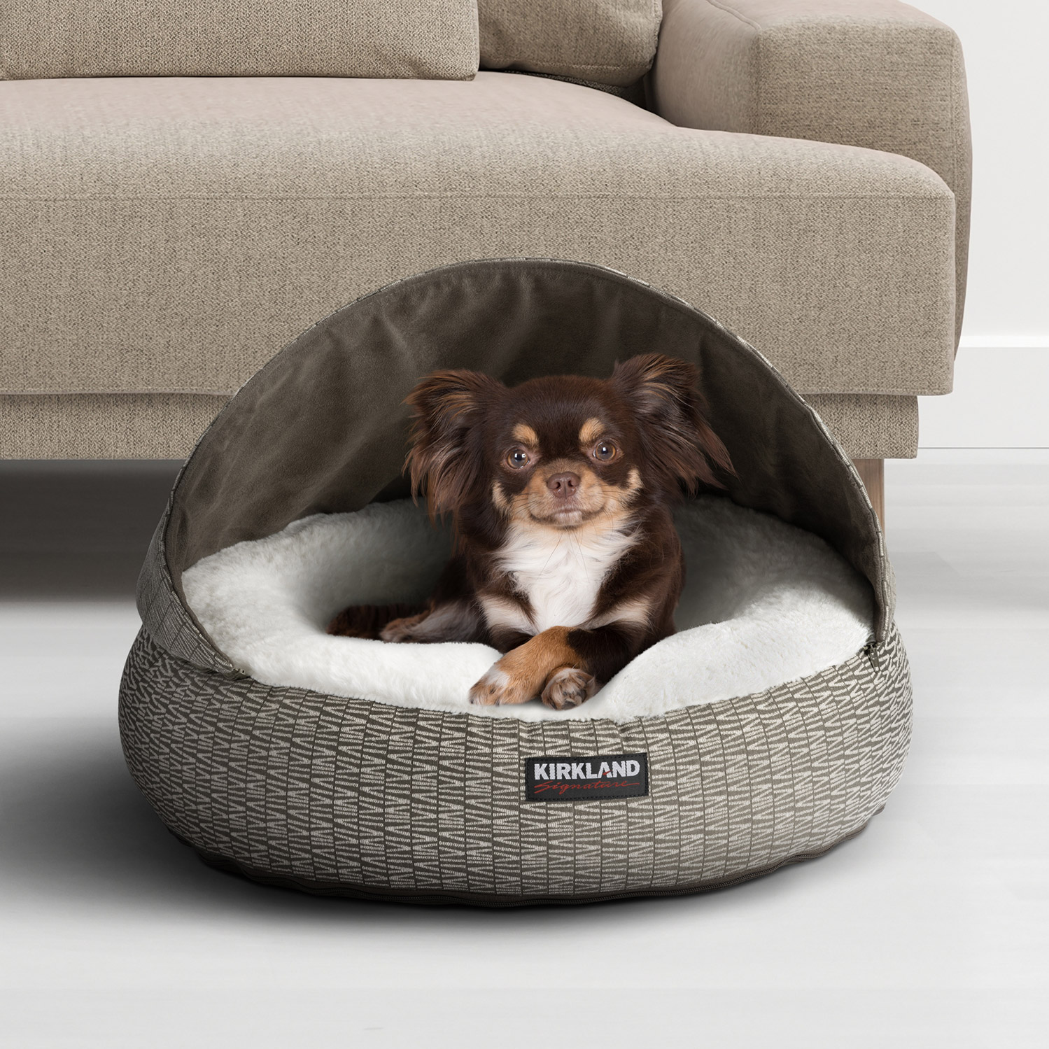 Kirkland Signature 22” Round Hooded Pet Bed Costco
