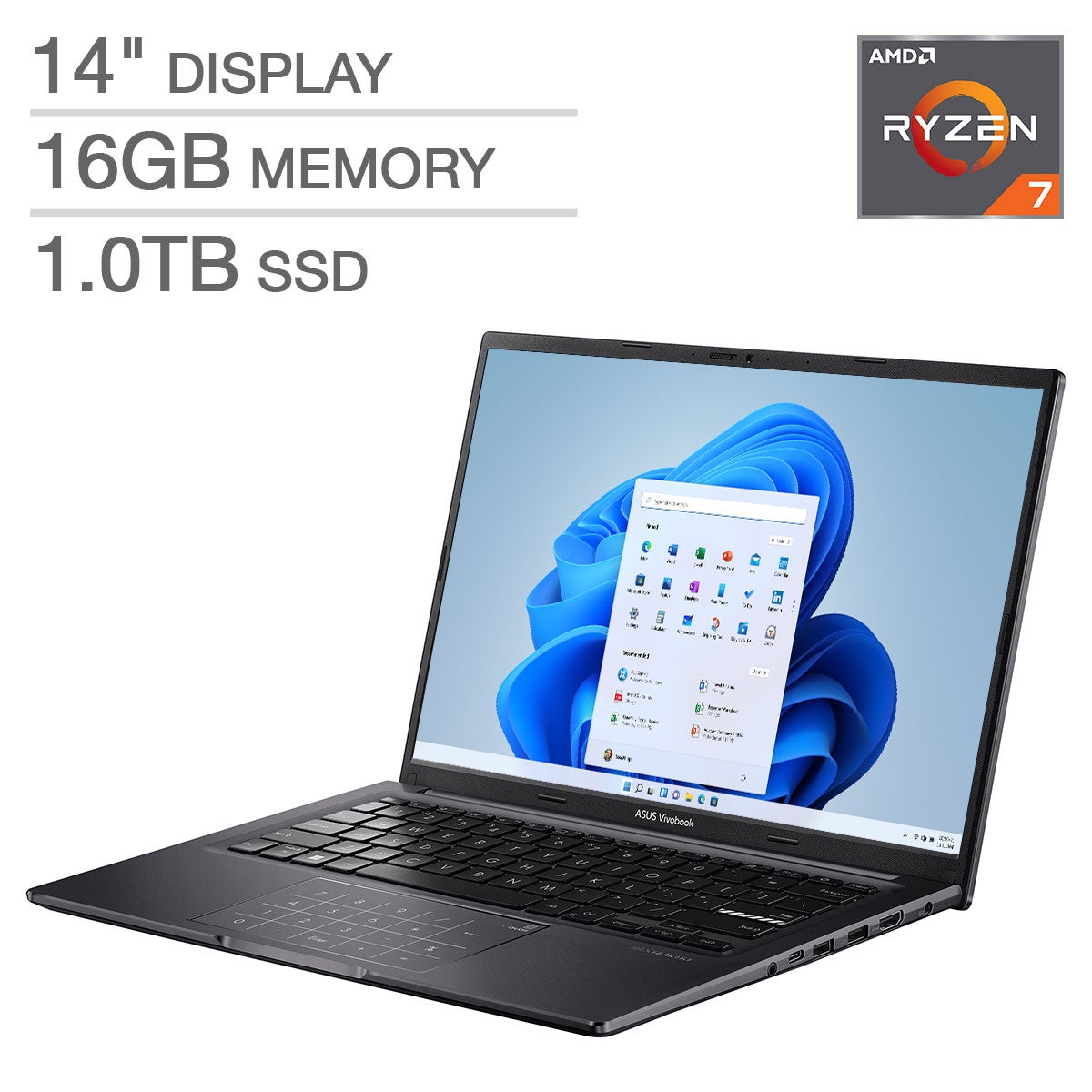ASUS Vivobook/Ryzen7 7730U/16・1TBssd/14型 ASUS 14