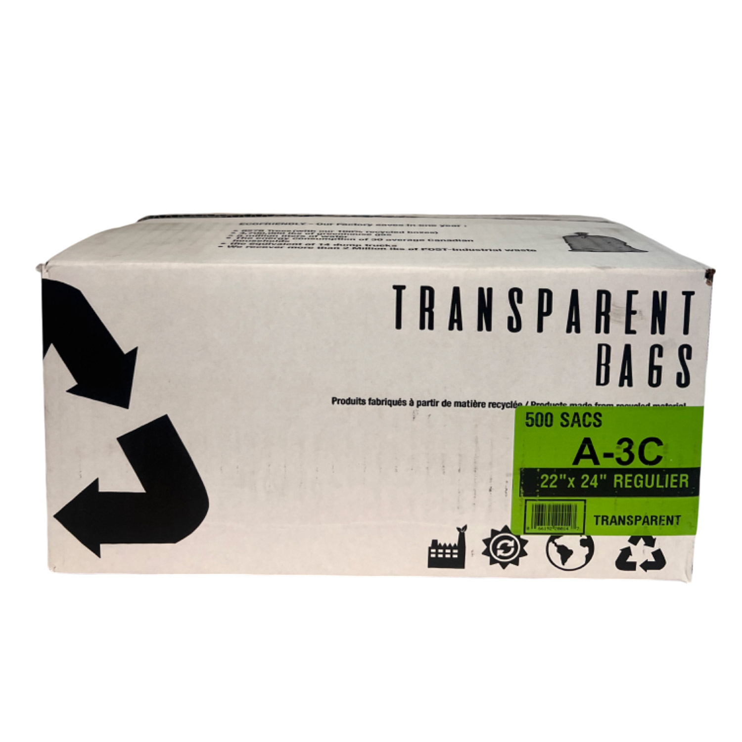 Gould Clear Garbage Bags 22 in. × 24 in., 500-pack | Costco