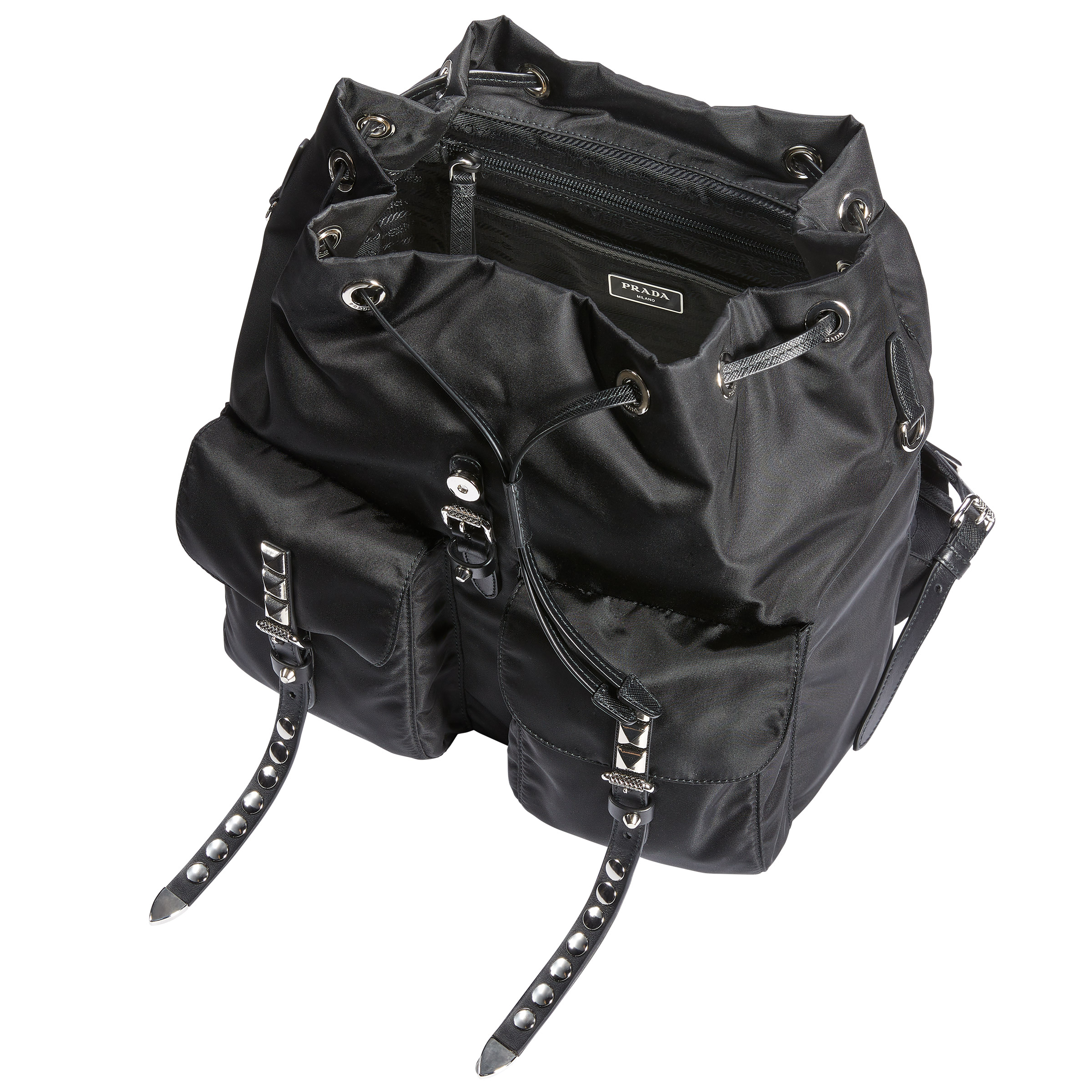Prada Med Nylon Backpack, Black | Costco