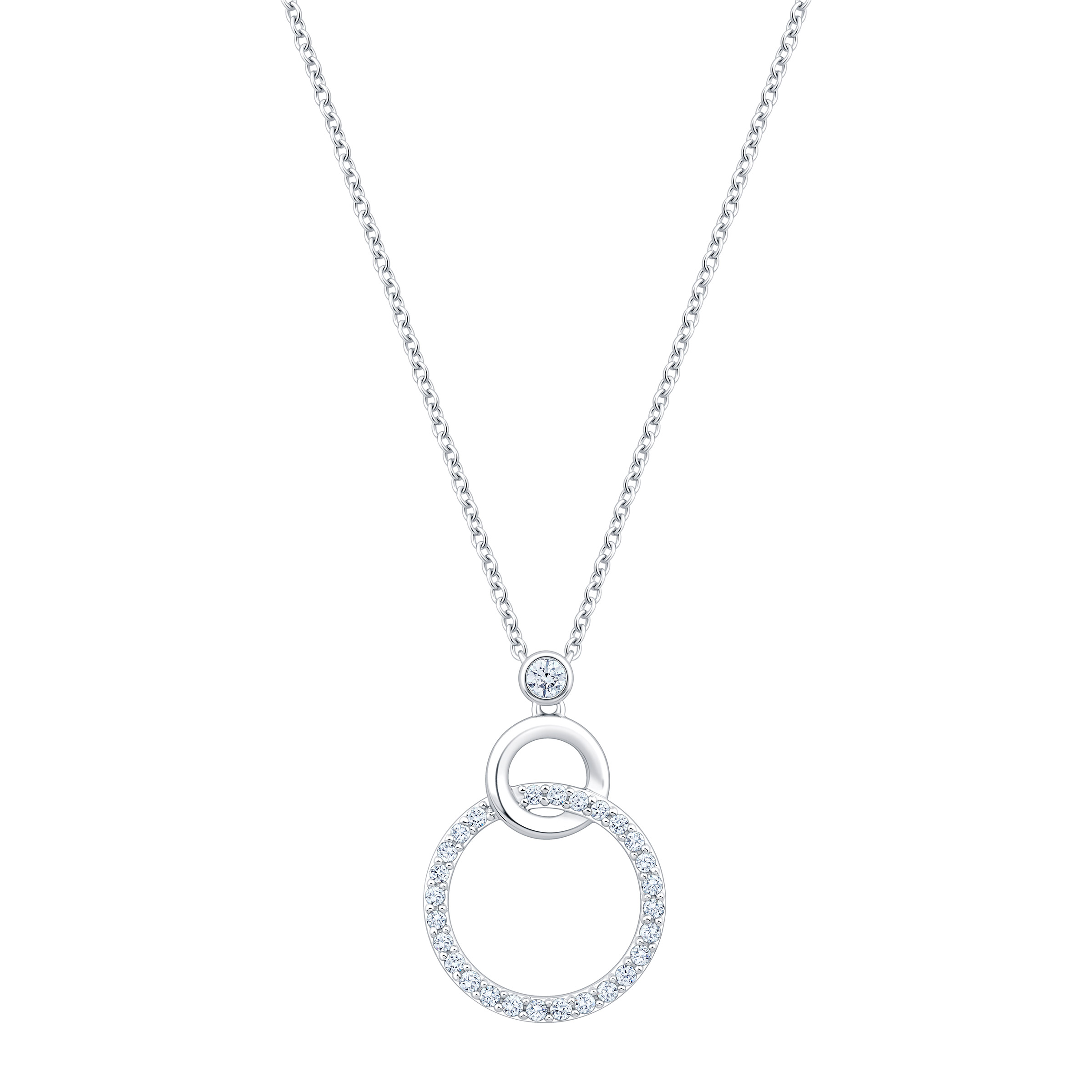 Round Brilliant Diamond Circle Pendant (0.20 ctw)
