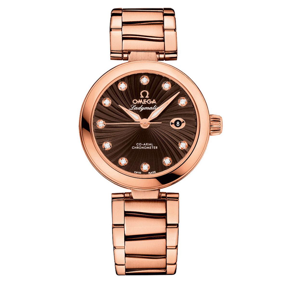 Omega De Ville Ladymatic 18k Red Gold Ladies Automatic Watch | Costco