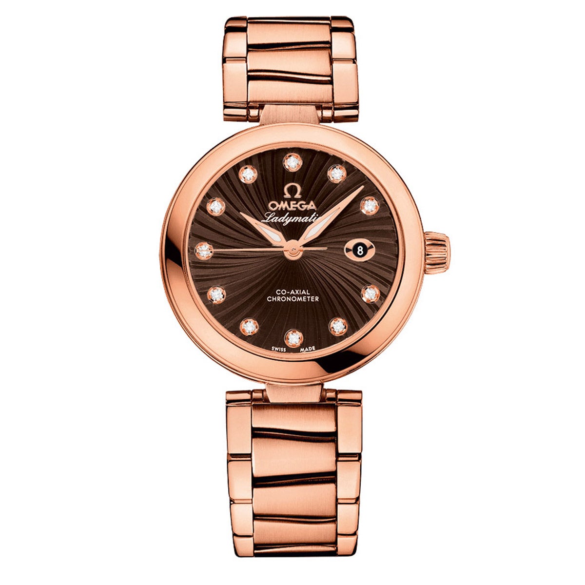 Omega De Ville Ladymatic 18k Red Gold Ladies Automatic Watch | Costco