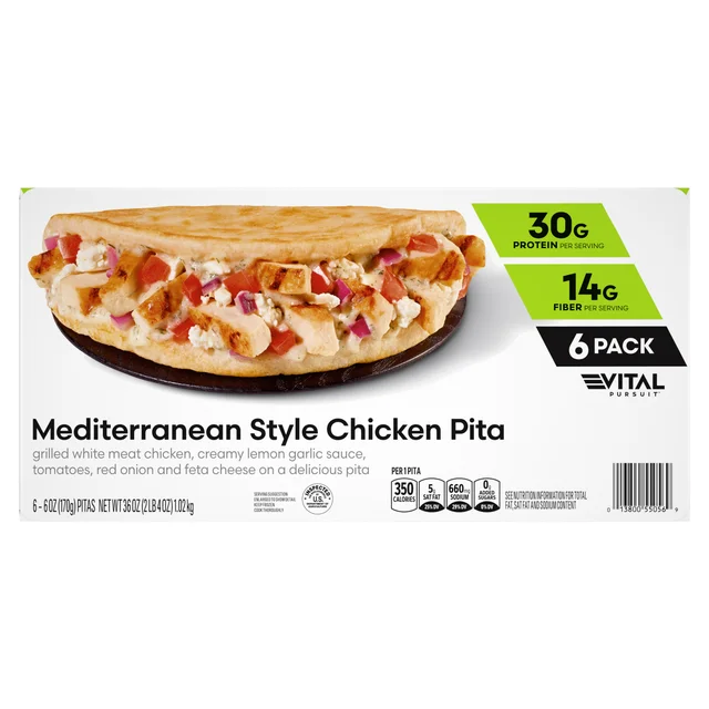 VITAL PURSUIT MEDITERRANEAN STYLE 6/6 OUNCE PITAS