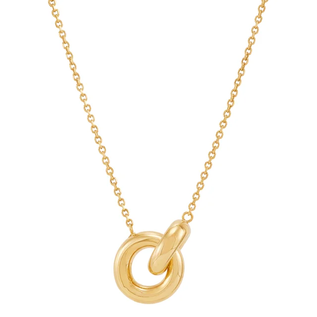 14kt Yellow Gold Interlocking Circle Necklace