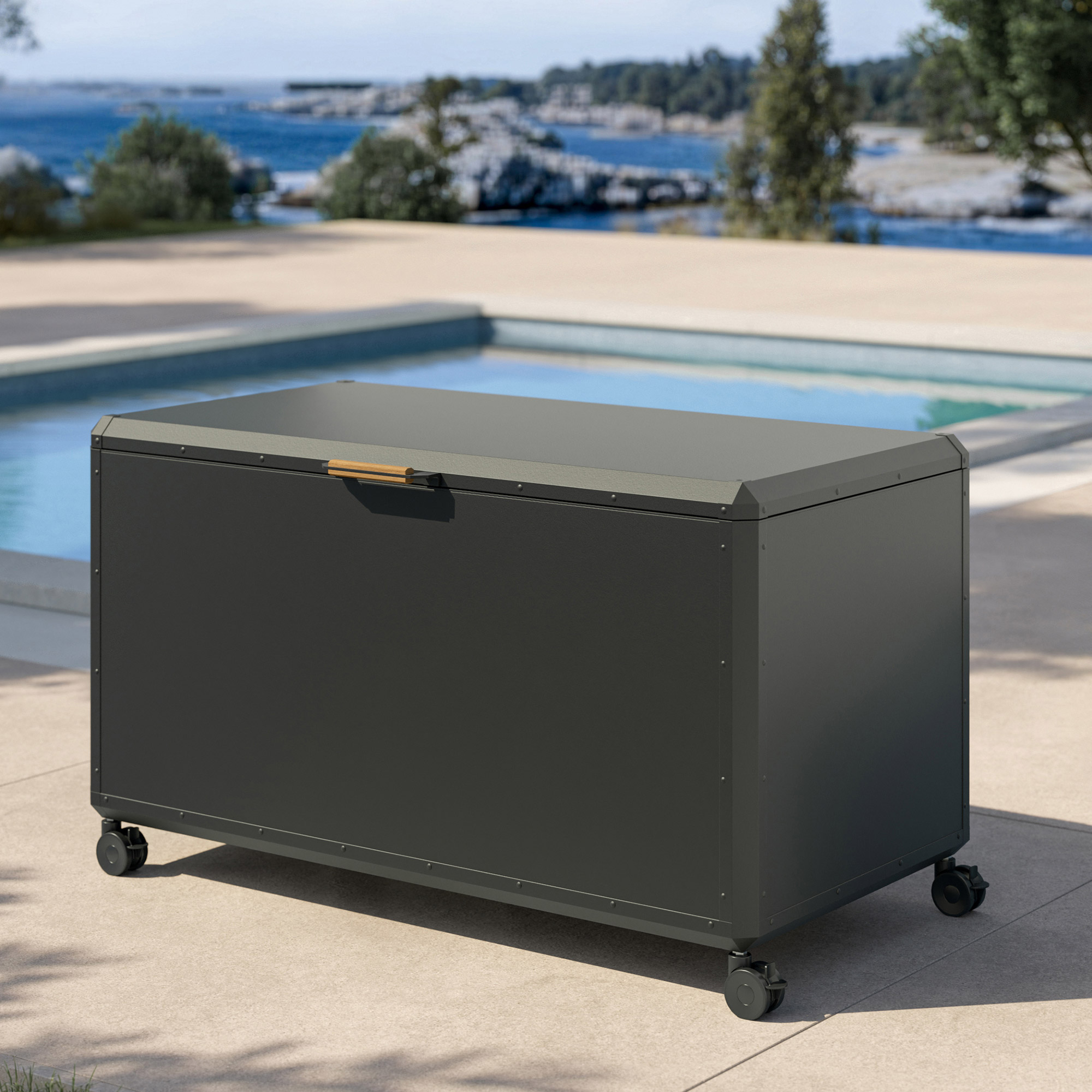 ★新品・シュリンク付★3ボックス リフトバウンド スリム BOX W-01 Mirador Diamond Series 170 Gallon Storage Box | Costco
