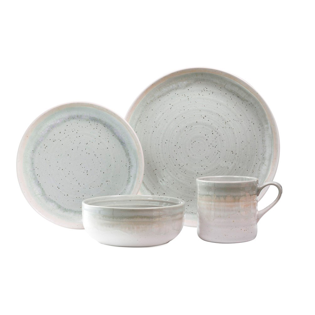 Baum Harden 16-piece Dinnerware Set- Green
