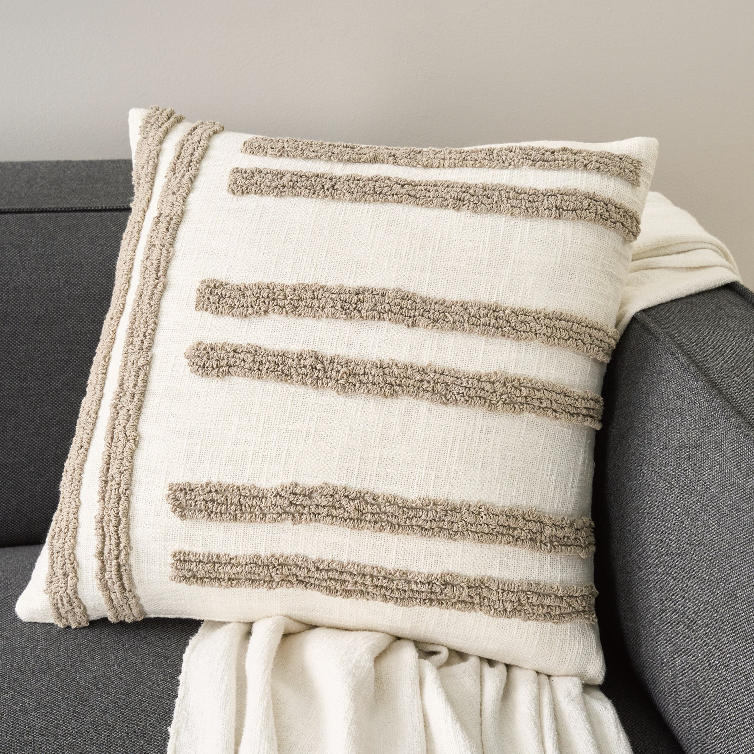 Mina Victory Cotton 20” x 20” Decor Pillow, 2-pack | Costco