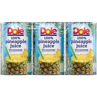 DOLE PINEAPPLE JUICE 3 PACK 46 OUNCES EACH