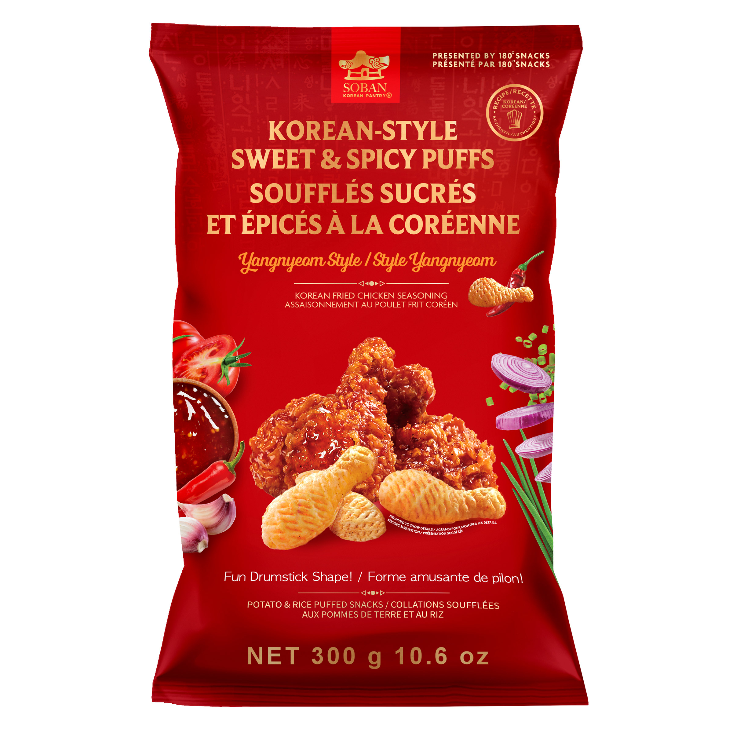 Soban Korean-Style Sweet & Spicy Puffs, 300 g