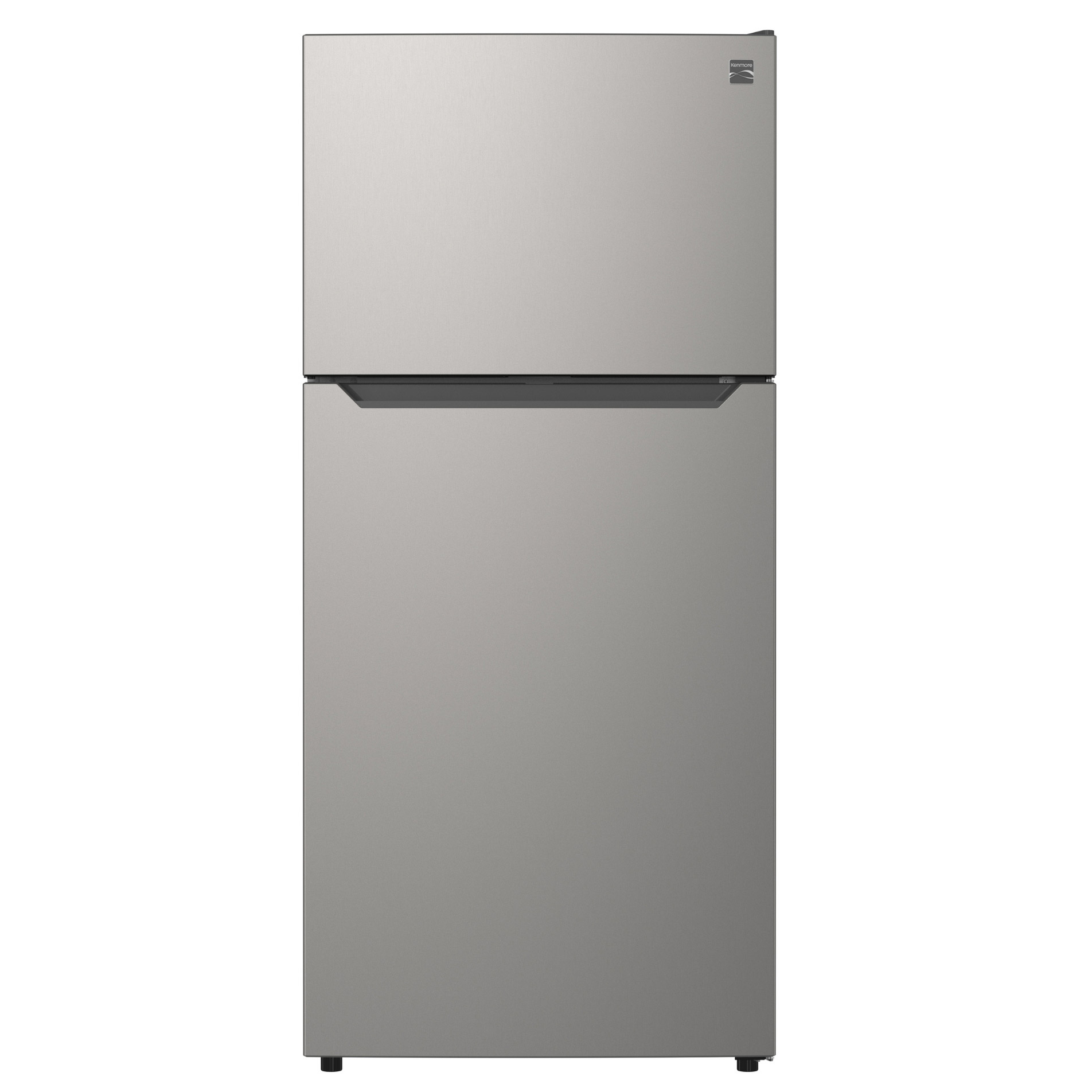 Kenmore 30 in. 18.1 cu. ft. Stainless Steel Look Standard Depth Garage Ready Top Freezer Refrigerator with Reversible Door
